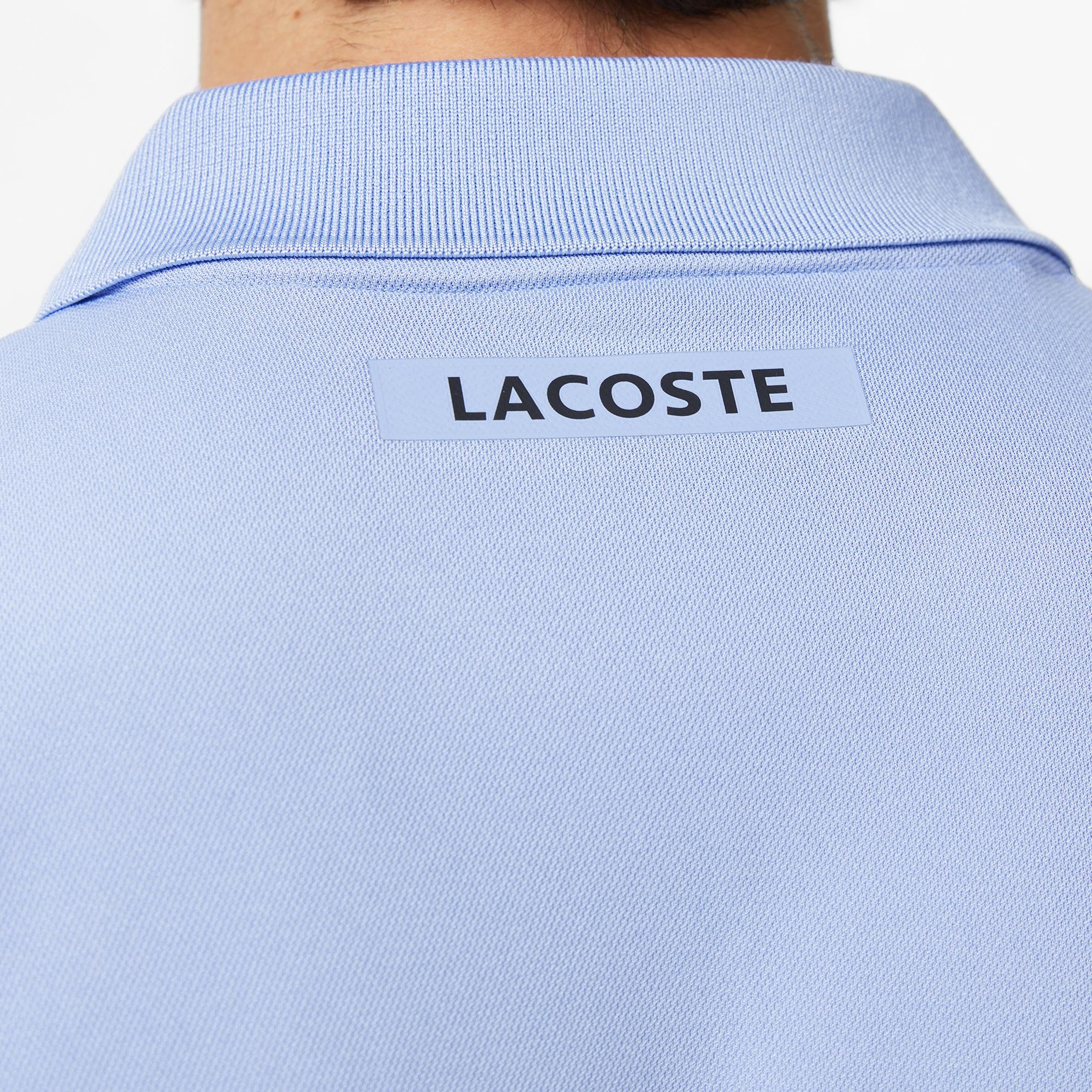 Lacoste Erkek Slim Fit Baskılı Mavi Polo