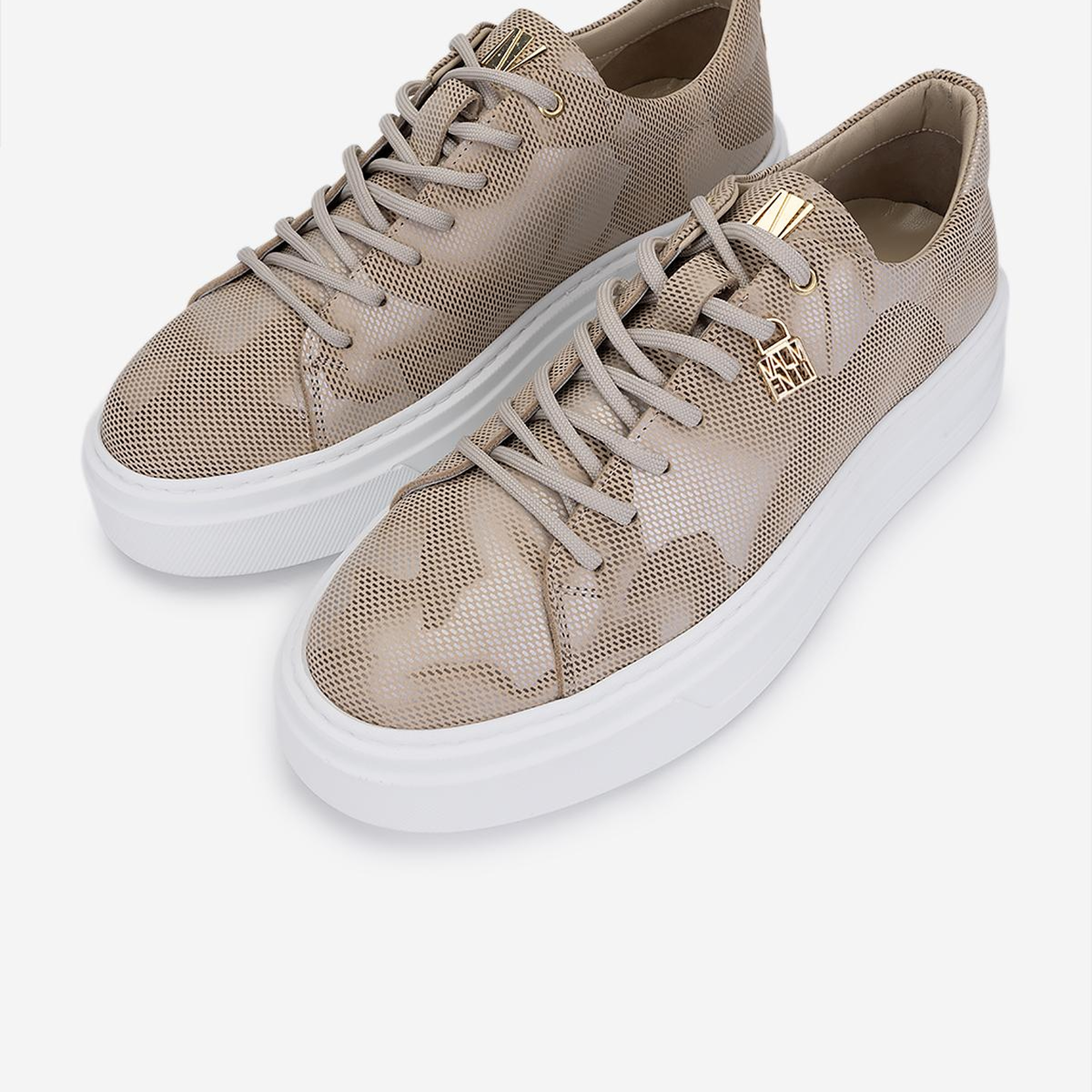 Valmenti Erkek Hakiki Deri Bej Sneakers & Spor Ayakkabı