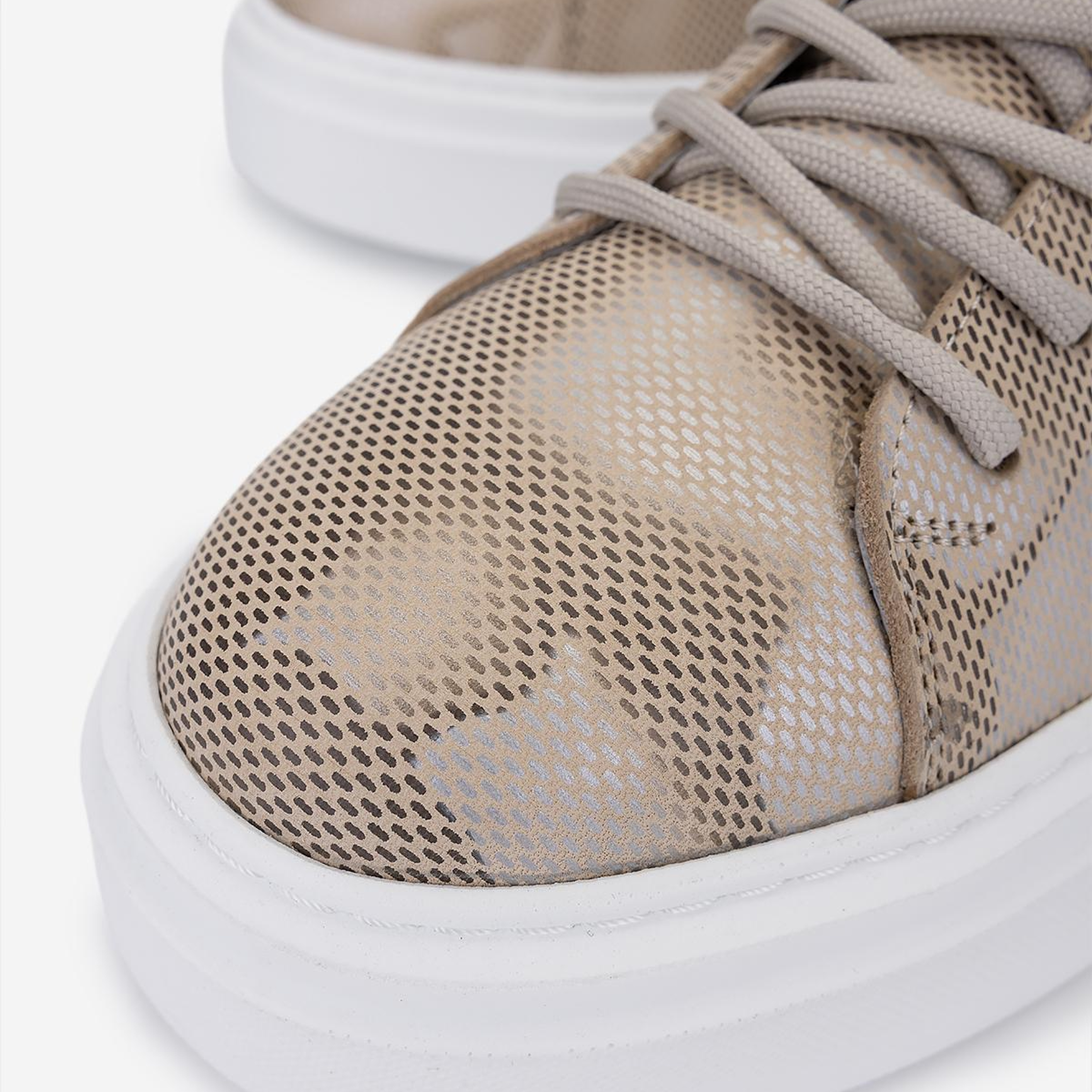 Valmenti Erkek Hakiki Deri Bej Sneakers & Spor Ayakkabı