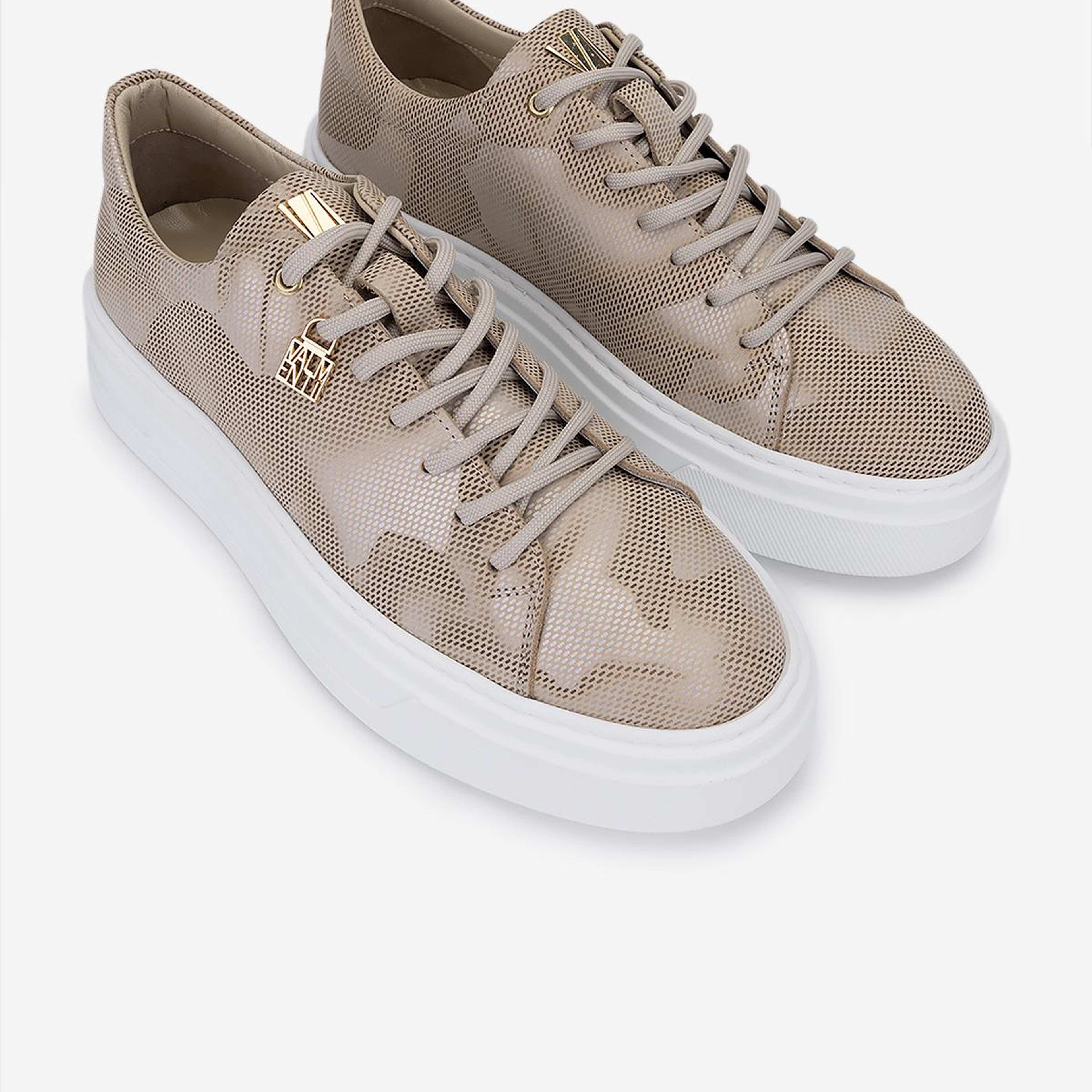 Valmenti Erkek Hakiki Deri Bej Sneakers & Spor Ayakkabı
