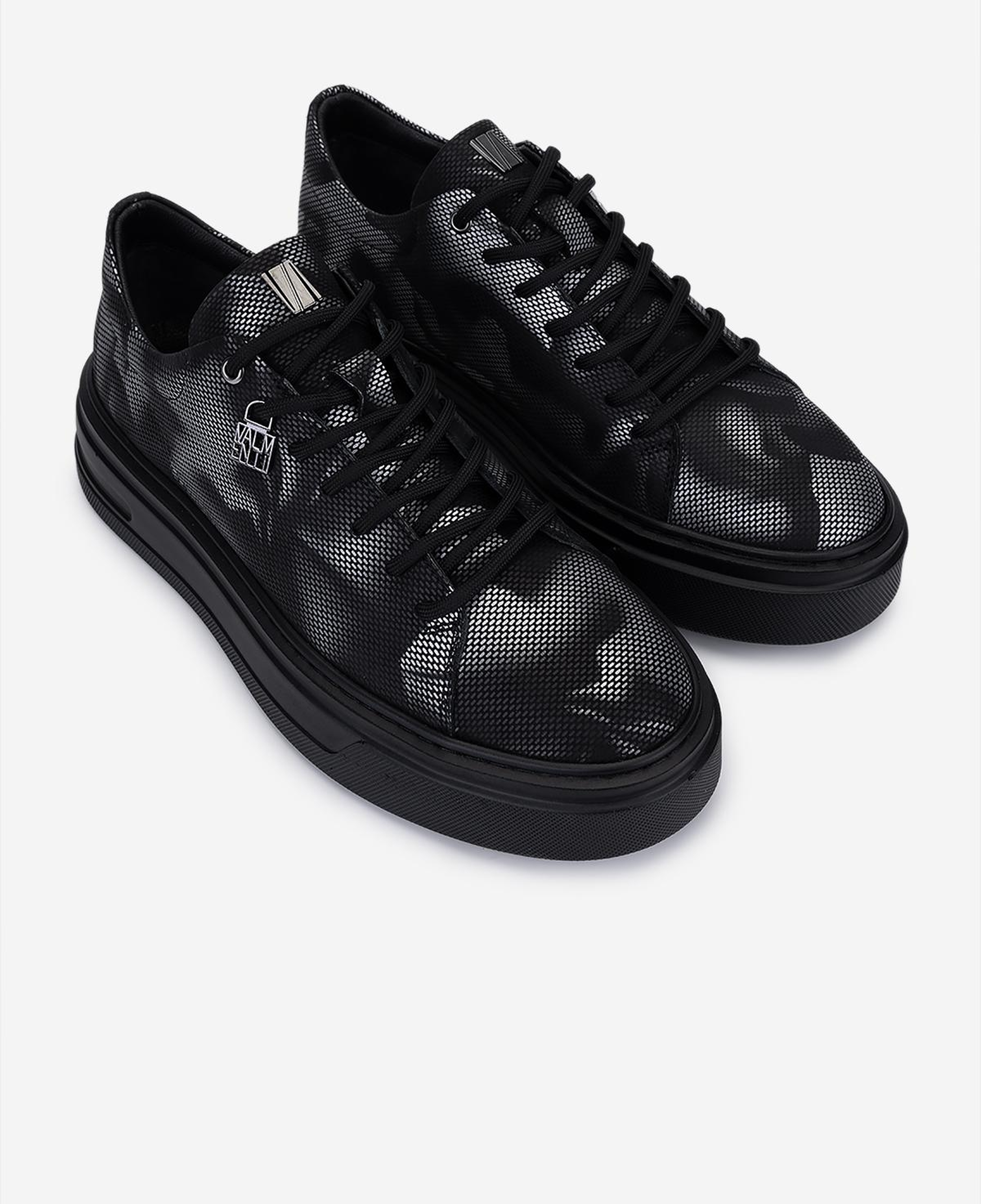 Valmenti Erkek Hakiki Deri Siyah Sneakers & Spor Ayakkabı