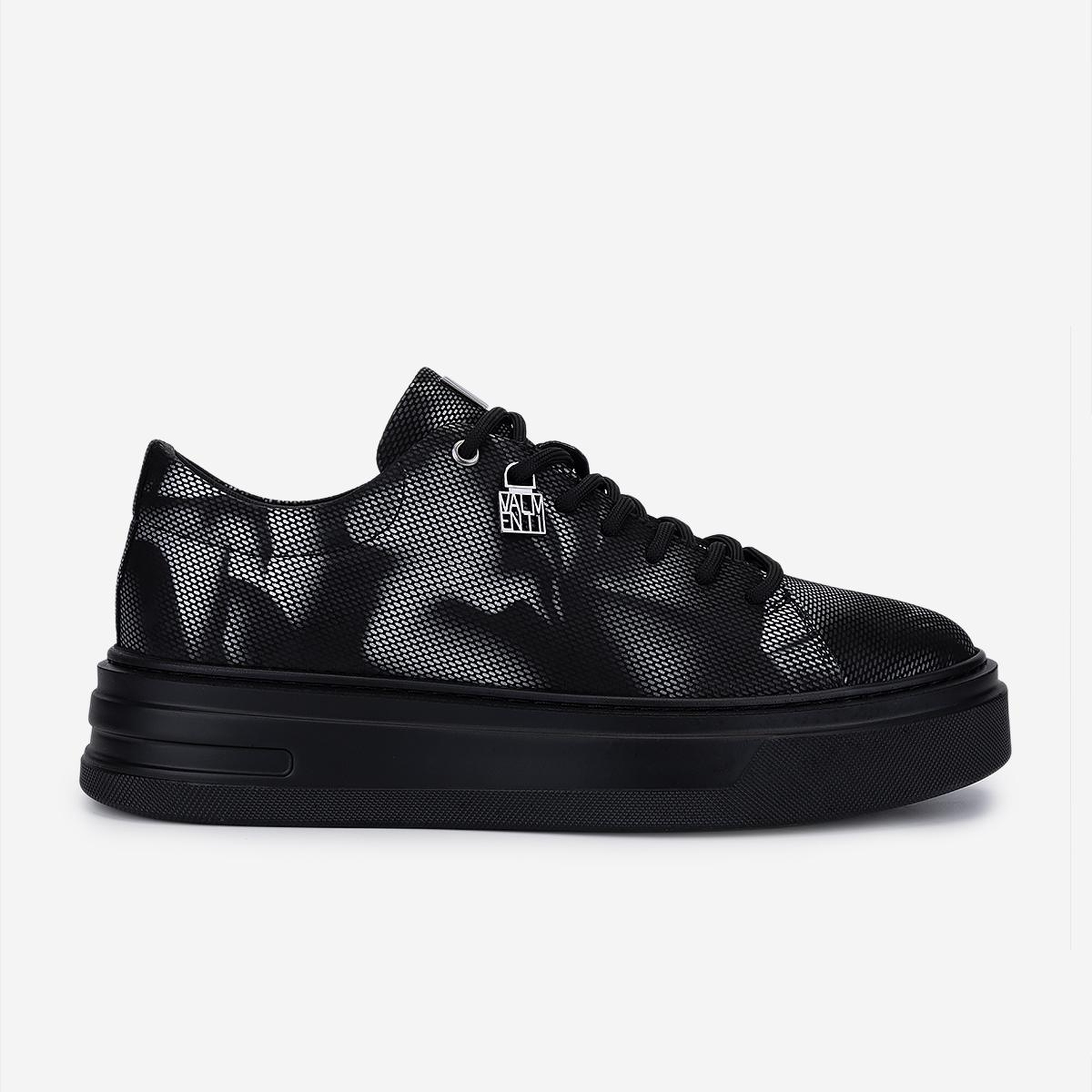 Valmenti Erkek Hakiki Deri Siyah Sneakers & Spor Ayakkabı
