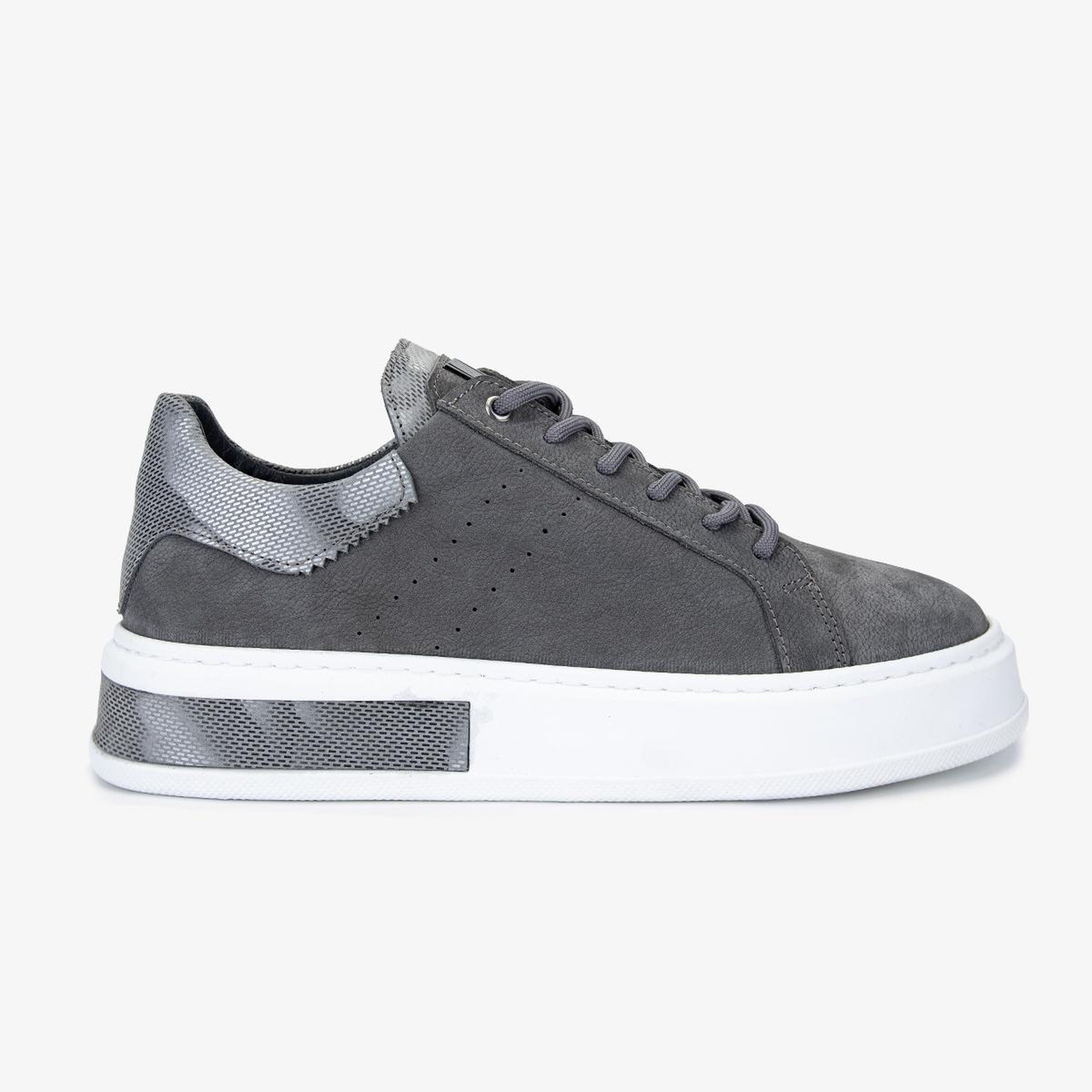 Valmenti Erkek Hakiki Deri Gri Sneakers & Spor Ayakkabı