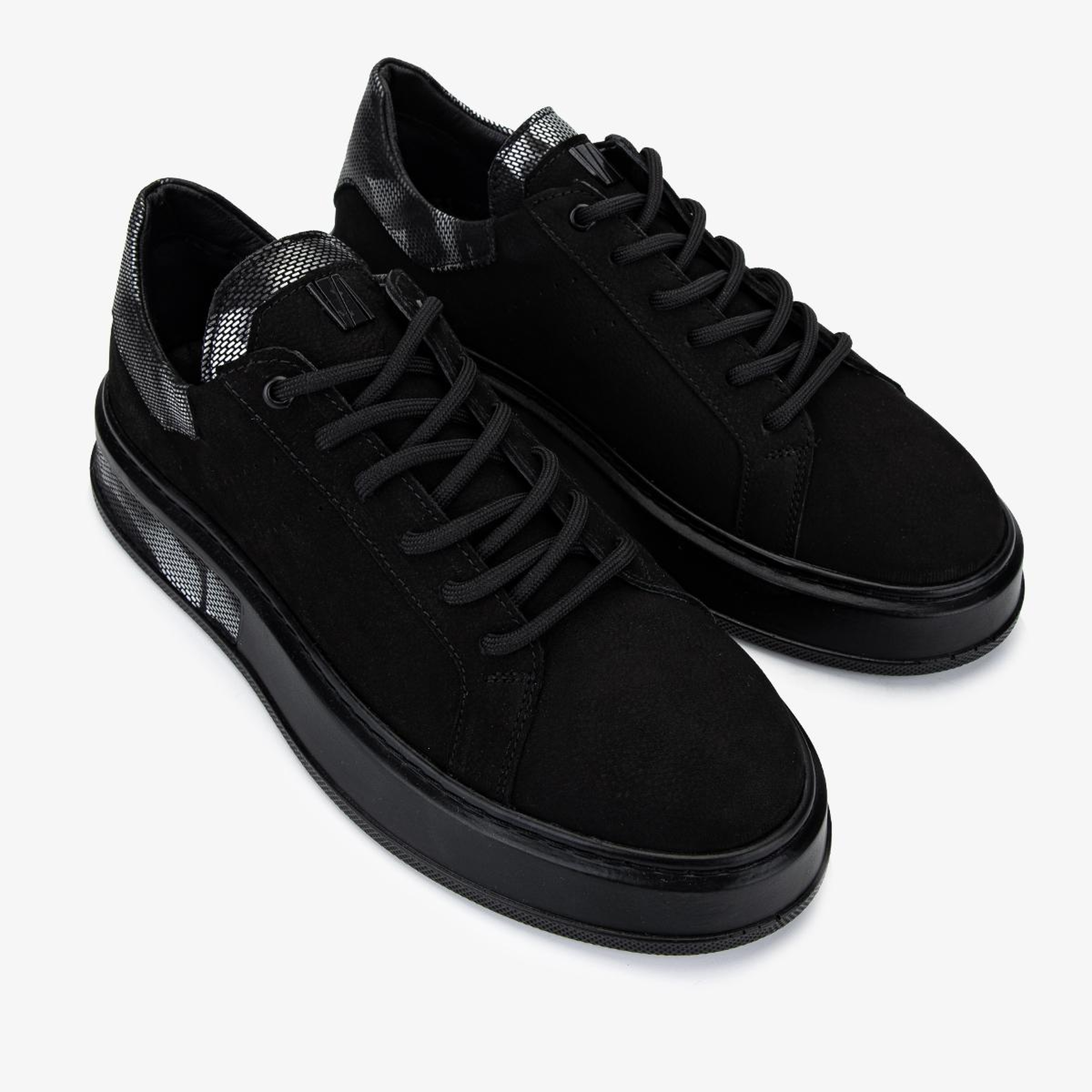 Valmenti Erkek Hakiki Deri Siyah Sneakers & Spor Ayakkabı