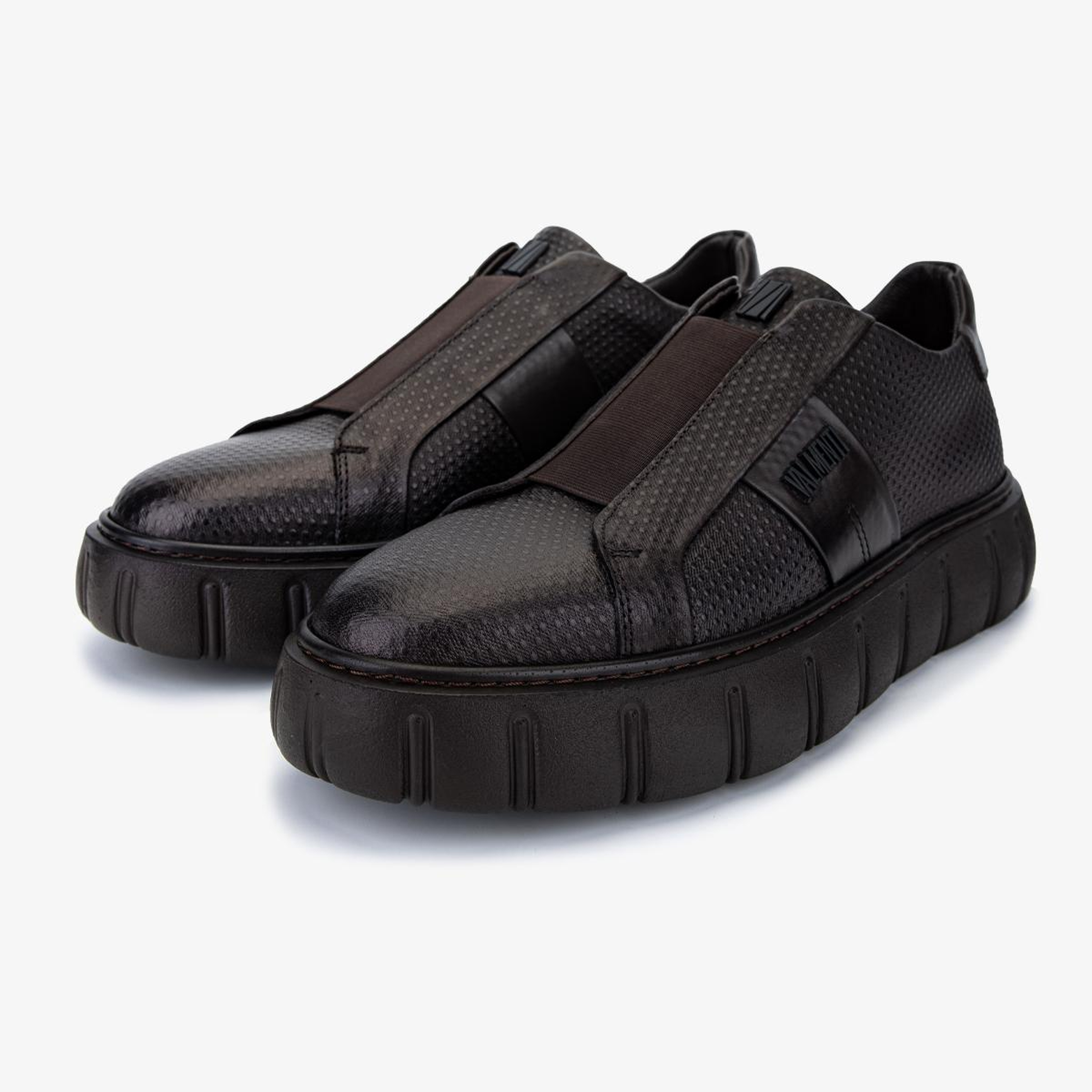 Valmenti Erkek Hakiki Deri Kahverengi Sneakers & Spor Ayakkabı