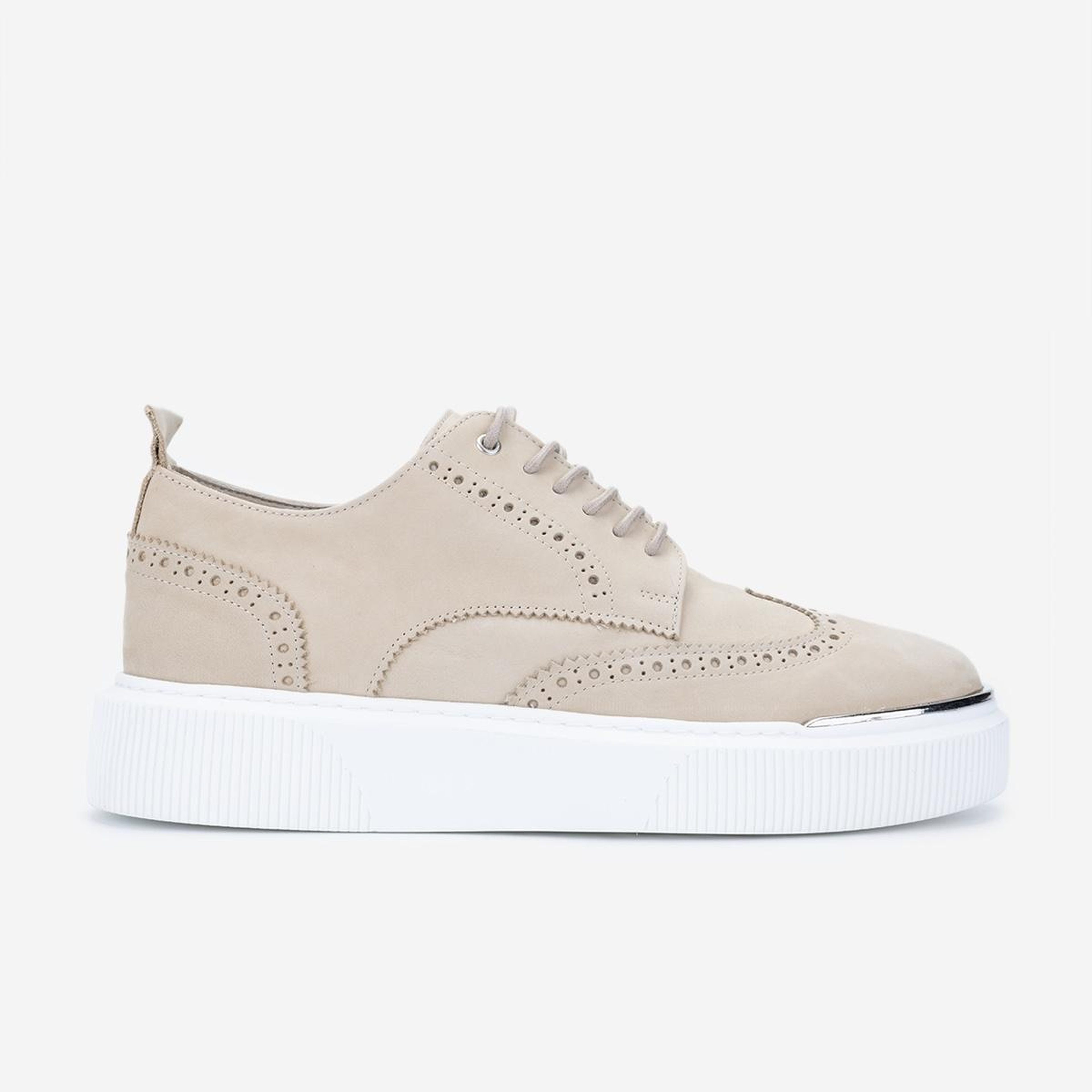 Valmenti Erkek Hakiki Deri Bej Sneakers & Spor Ayakkabı