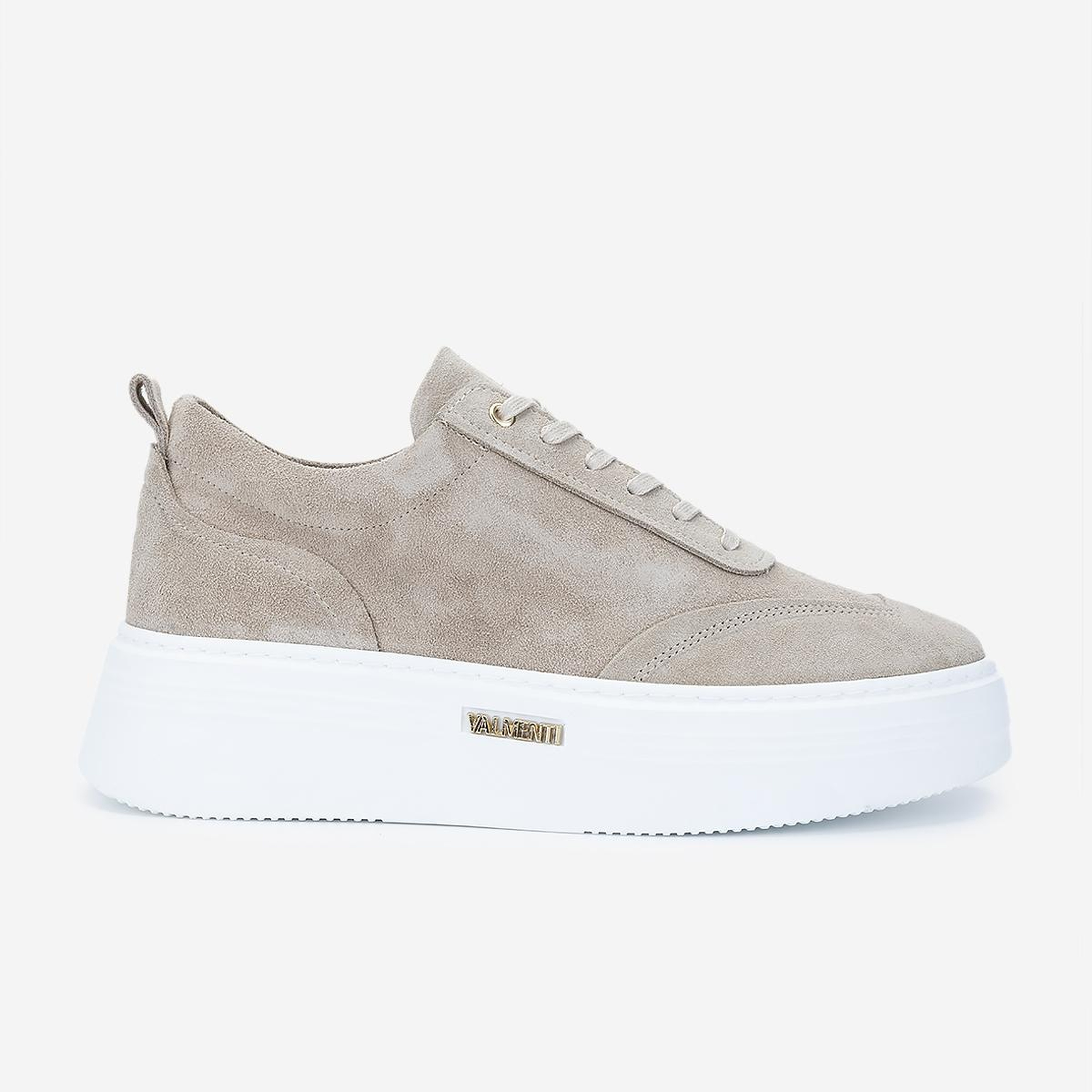 Valmenti Erkek Hakiki Deri Bej Süet Sneakers & Spor Ayakkabı