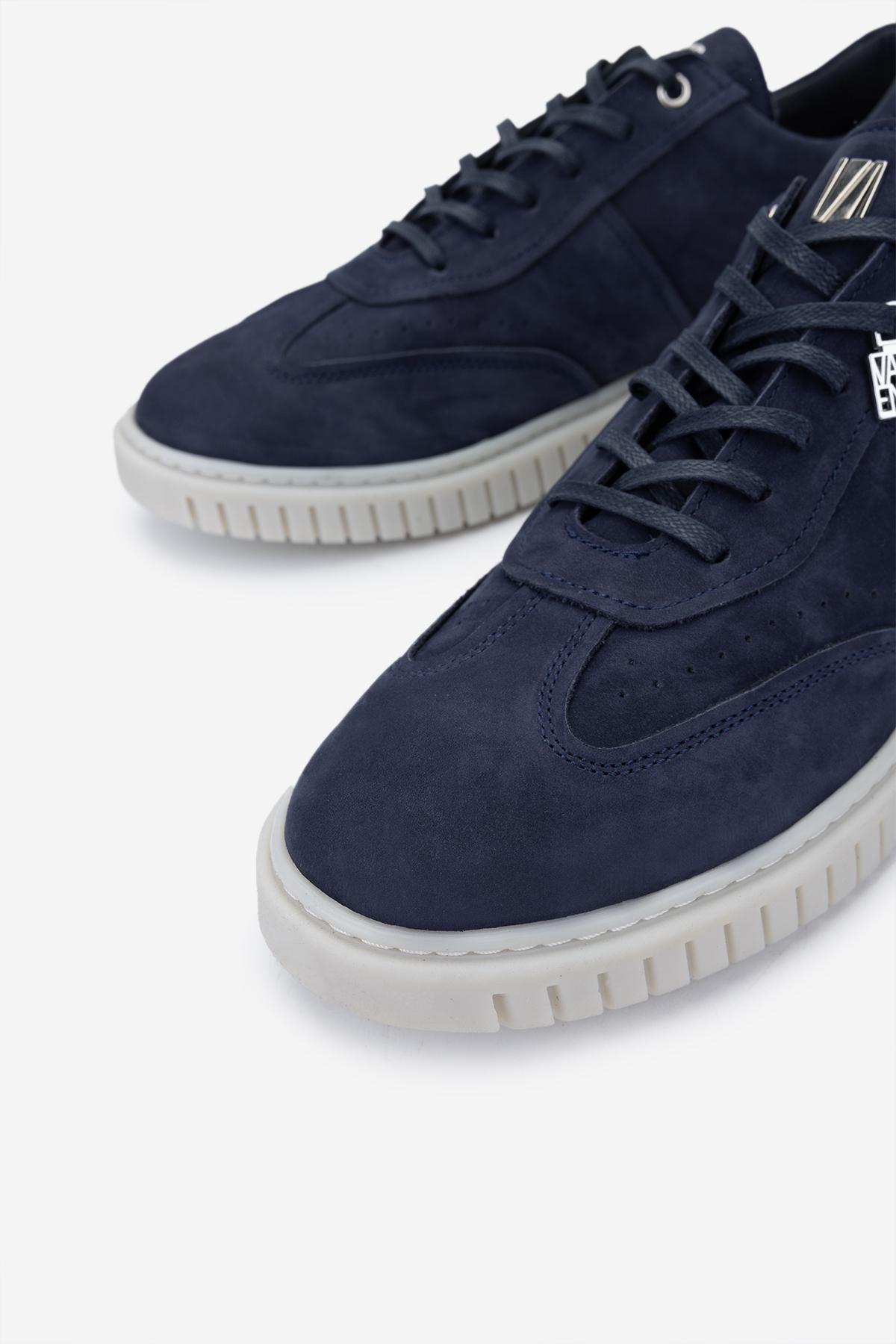 Valmenti Erkek Hakiki Deri Lacivert Nubuk Sneakers & Spor Ayakkabı