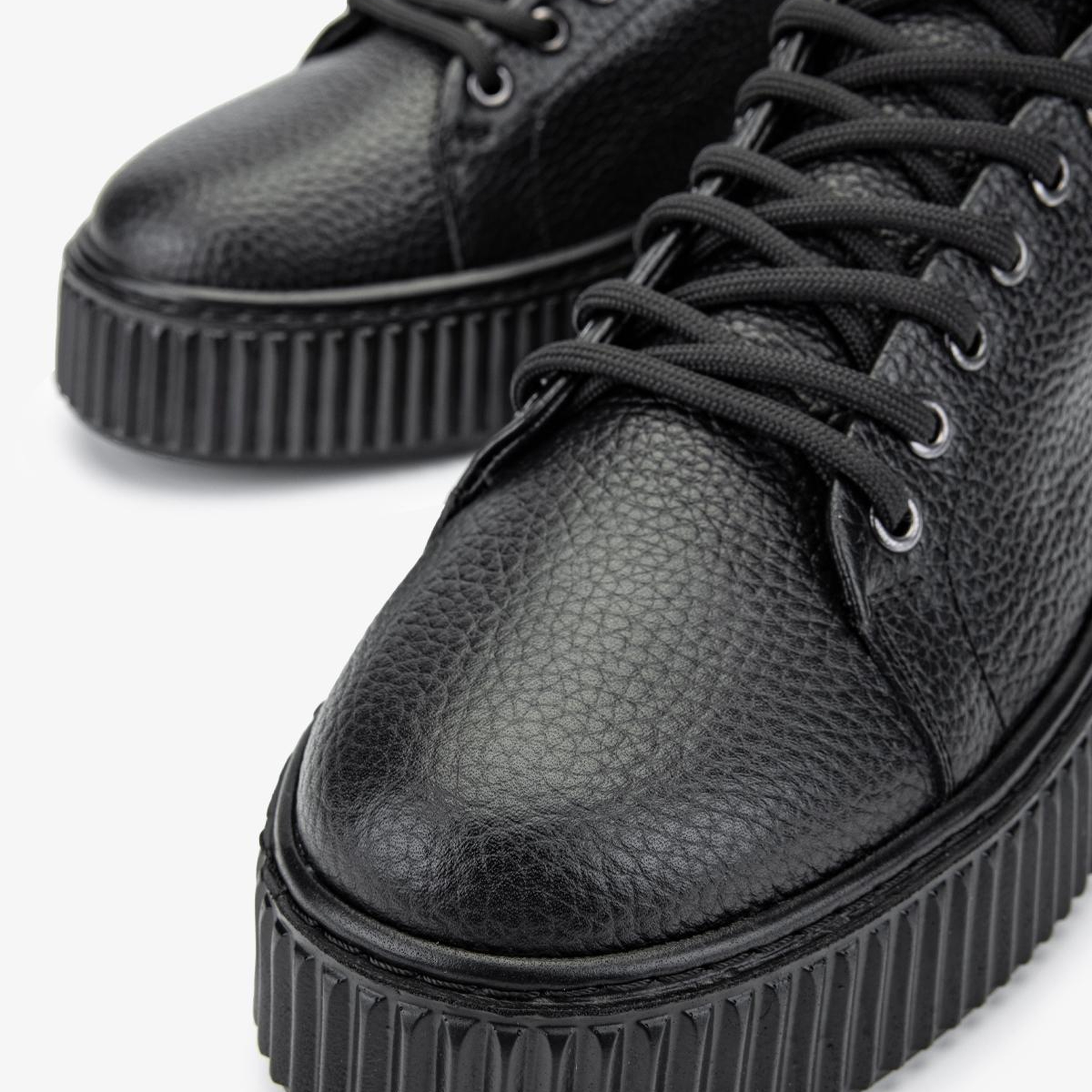 Valmenti Erkek Hakiki Deri Siyah Floter Sneakers & Spor Ayakkabı