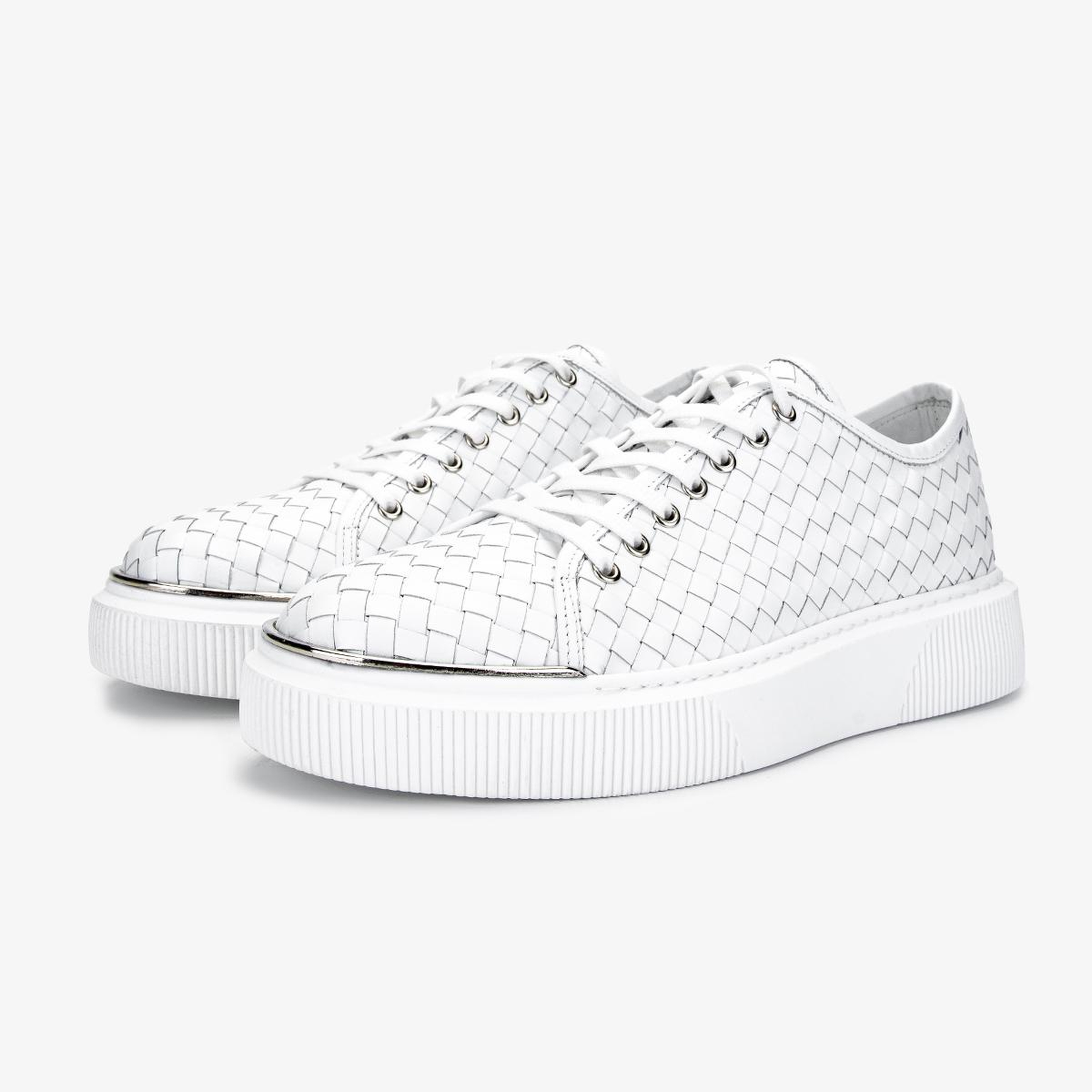 Valmenti Erkek Hakiki Deri Beyaz Sneakers & Spor Ayakkabı