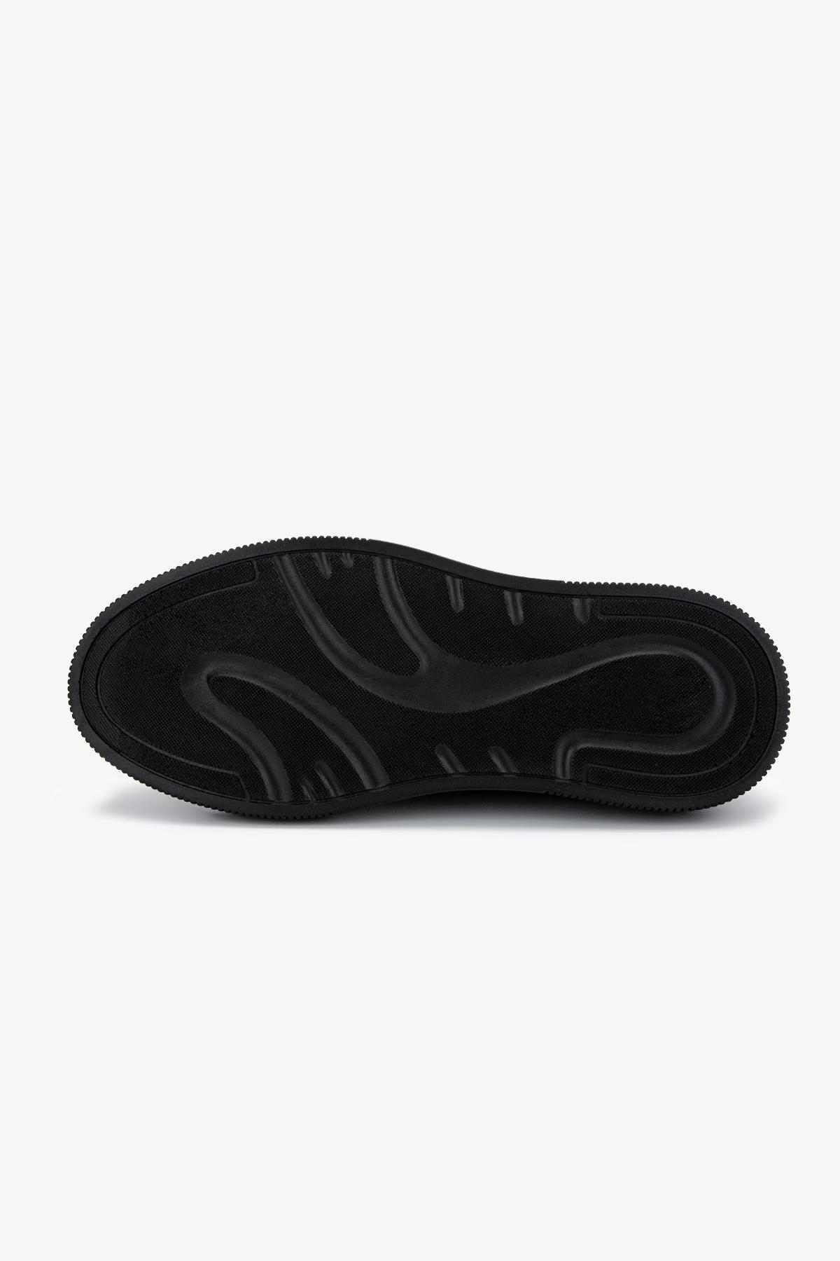 Valmenti Erkek Hakiki Deri Siyah Sneakers & Spor Ayakkabı