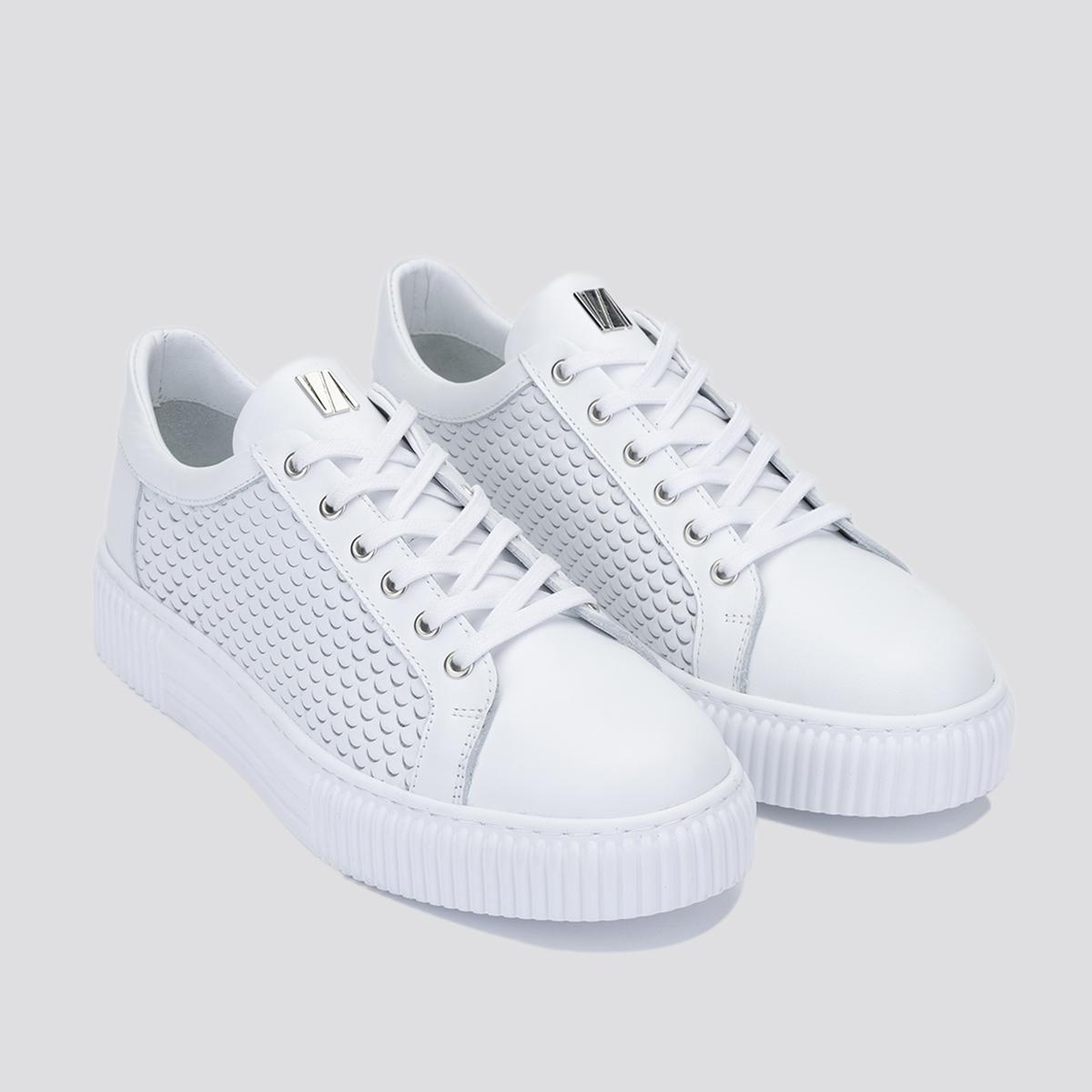 Valmenti Erkek Hakiki Deri Beyaz Sneakers & Spor Ayakkabı