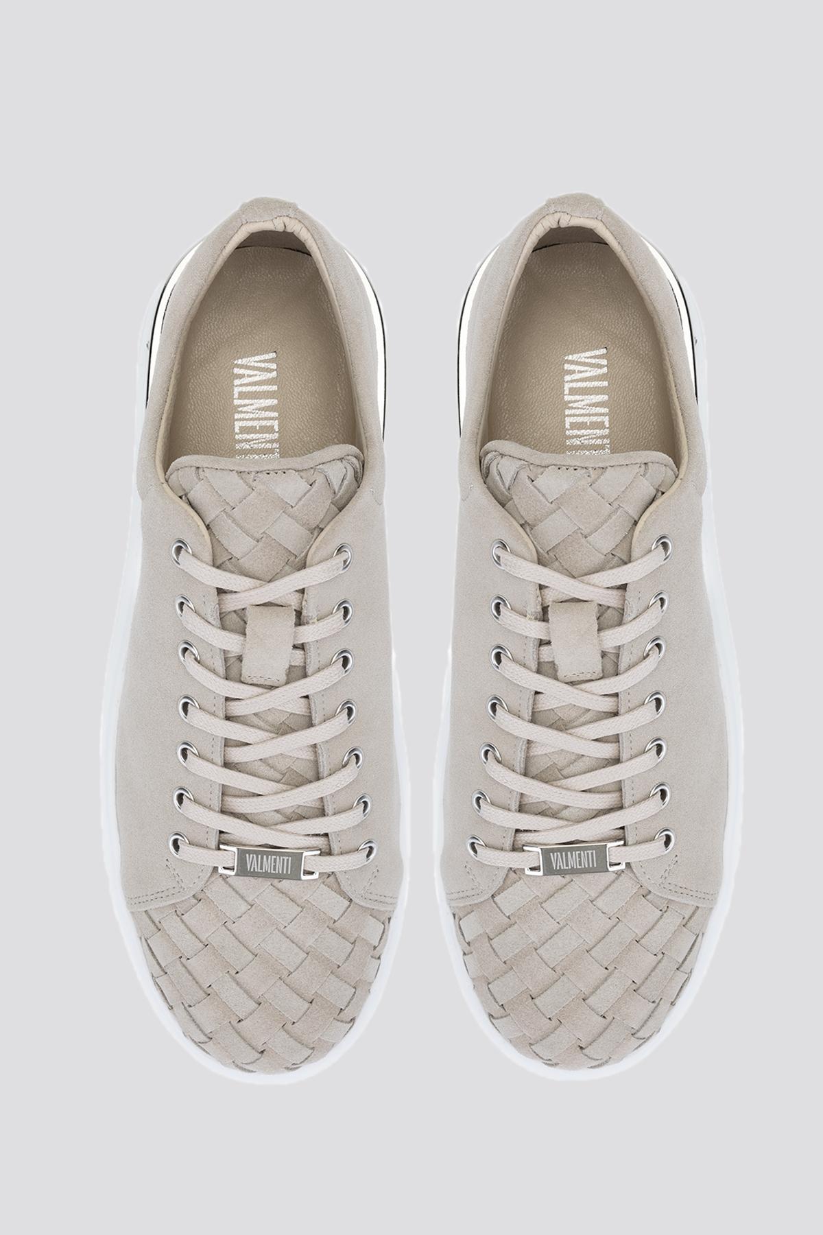 Valmenti Erkek Hakiki Deri Bej Süet Sneakers & Spor Ayakkabı