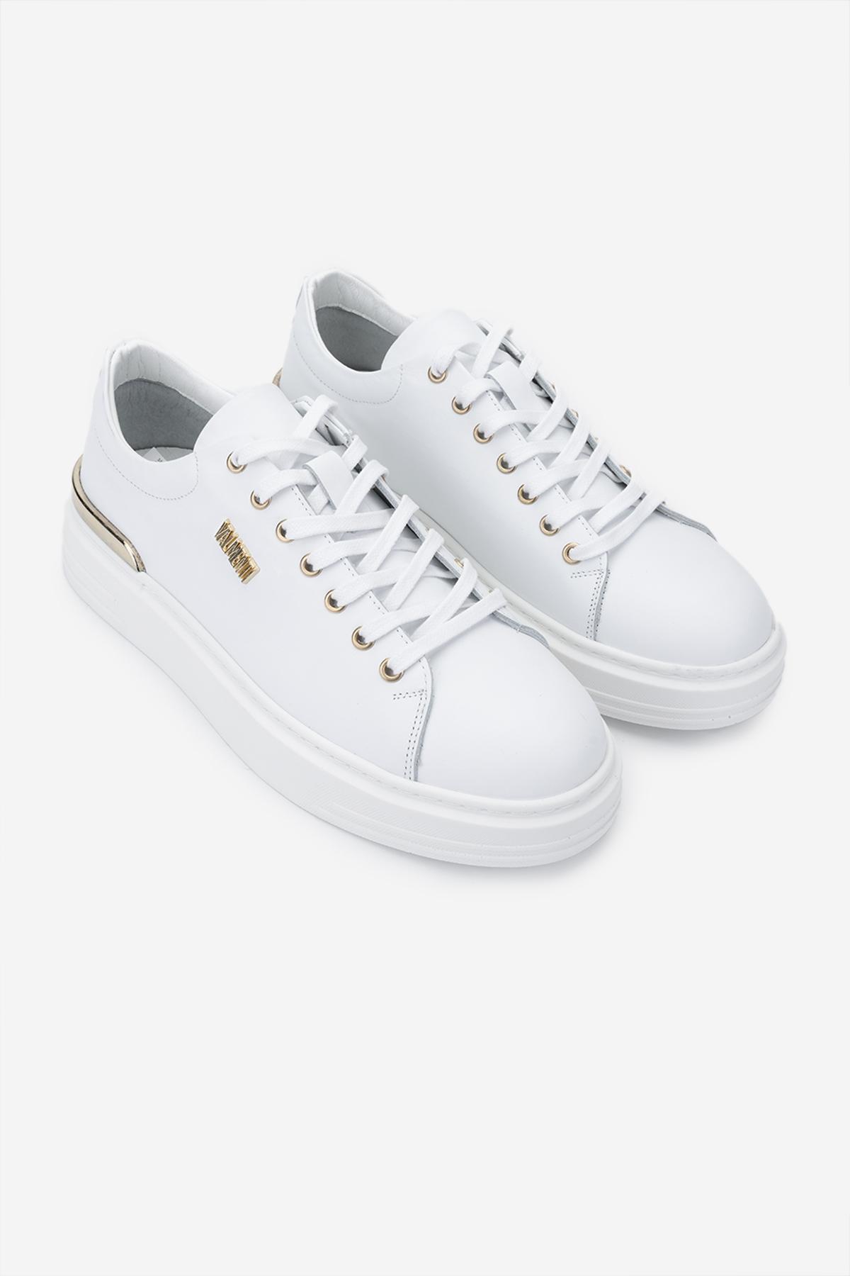 Valmenti Erkek Hakiki Deri Beyaz Sneakers & Spor Ayakkabı