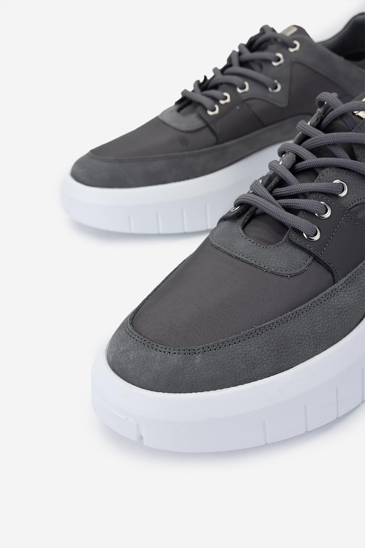 Valmenti Erkek Hakiki Deri Gri Sneakers & Spor Ayakkabı