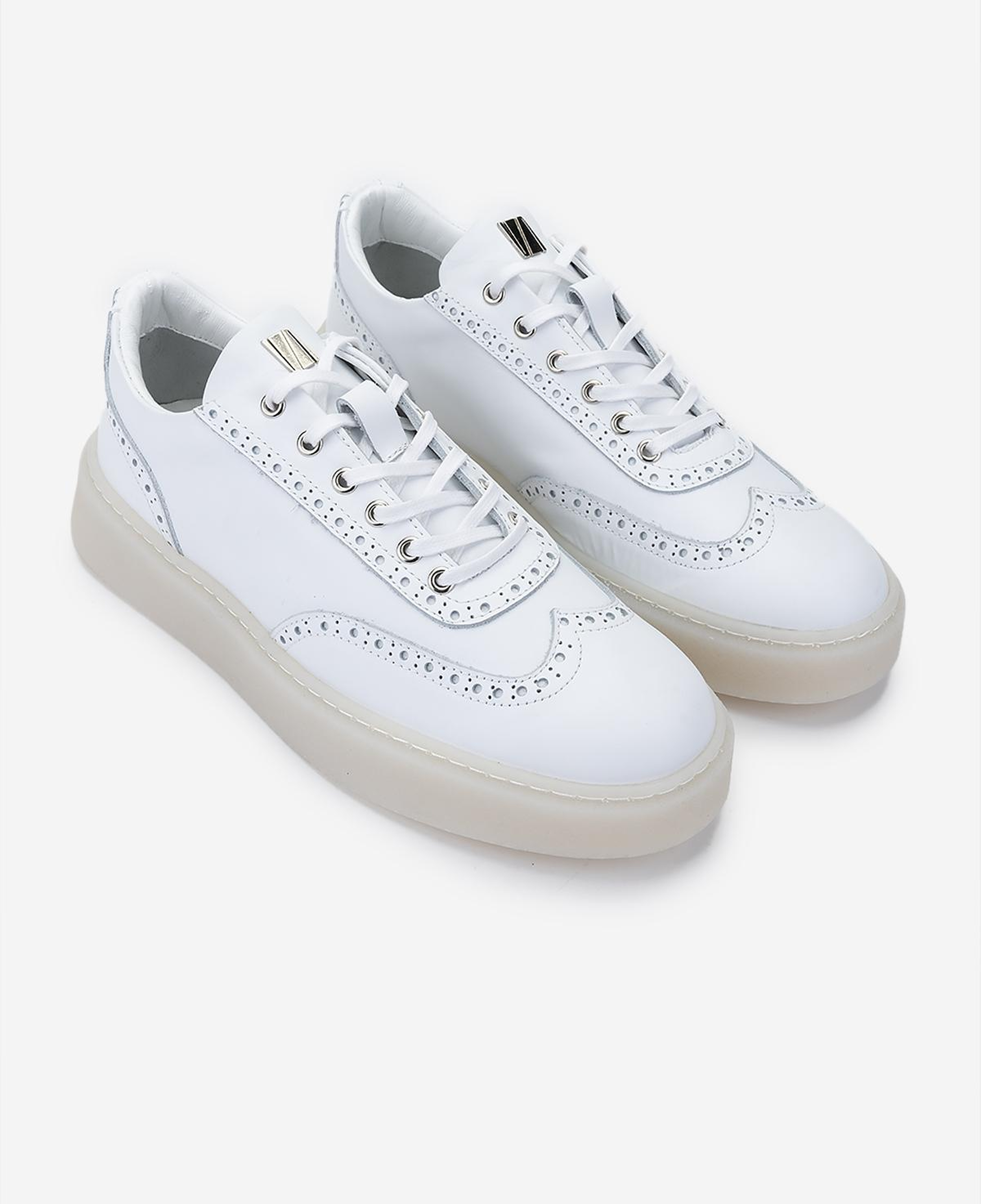 Valmenti Erkek Hakiki Deri Beyaz Sneakers & Spor Ayakkabı