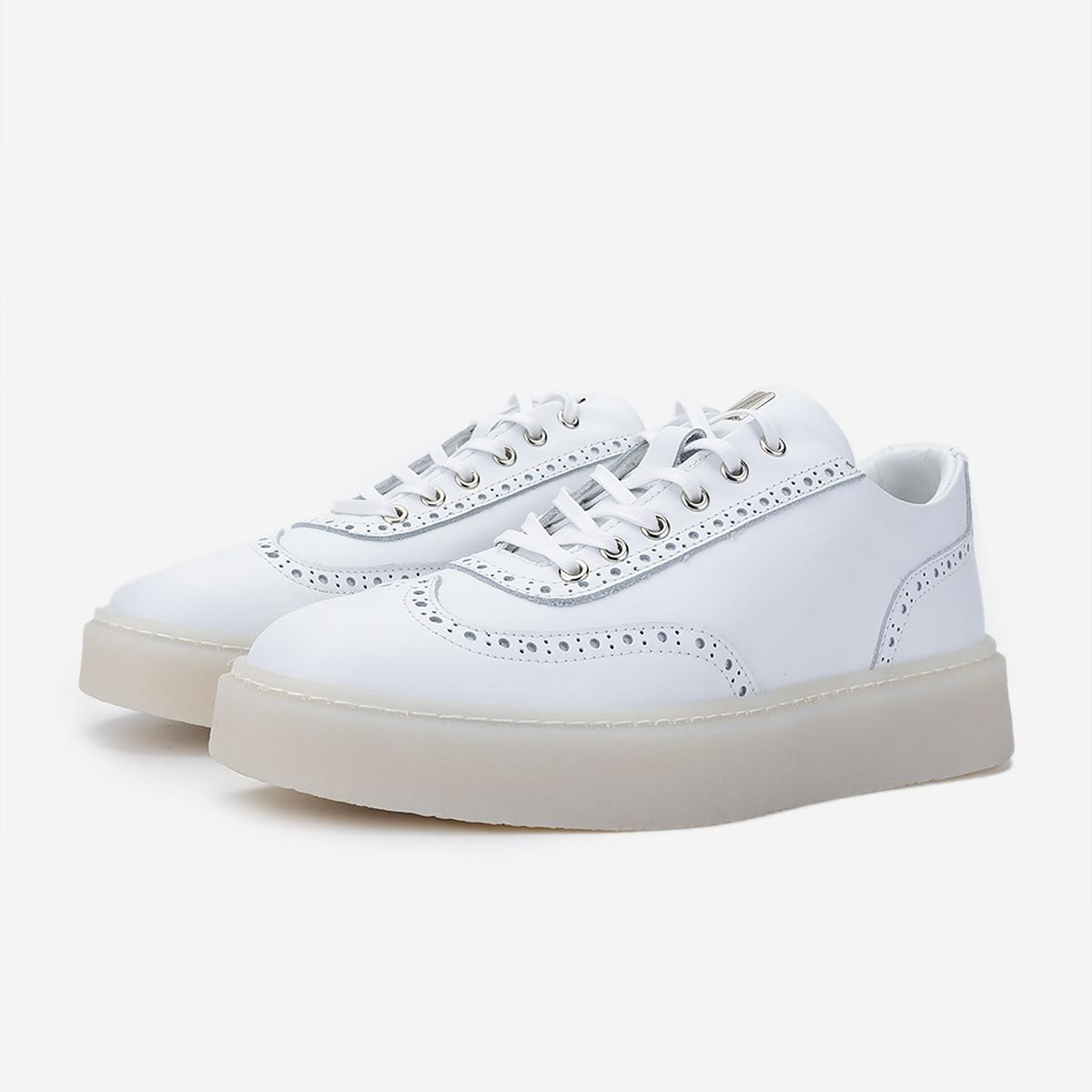 Valmenti Erkek Hakiki Deri Beyaz Sneakers & Spor Ayakkabı