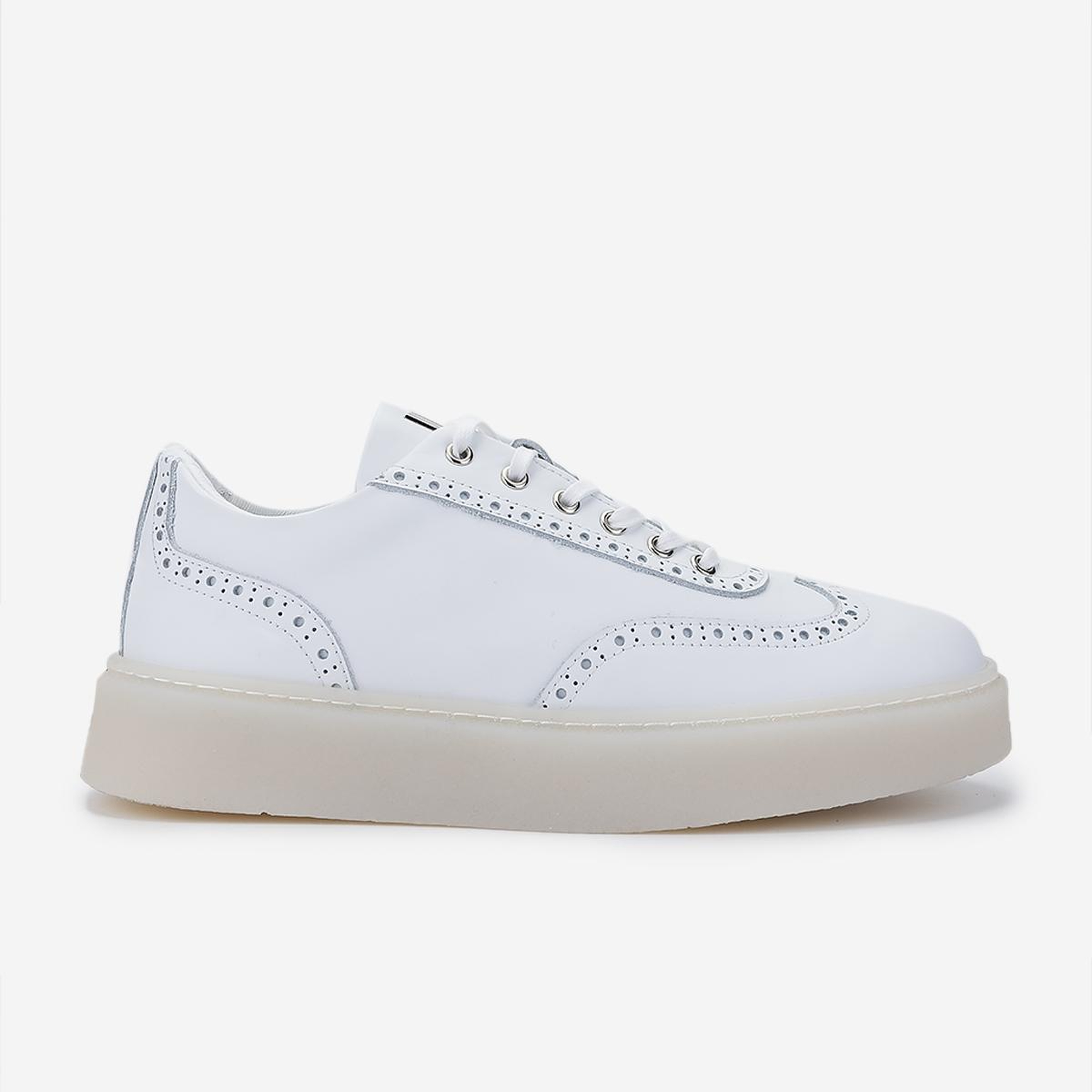 Valmenti Erkek Hakiki Deri Beyaz Sneakers & Spor Ayakkabı