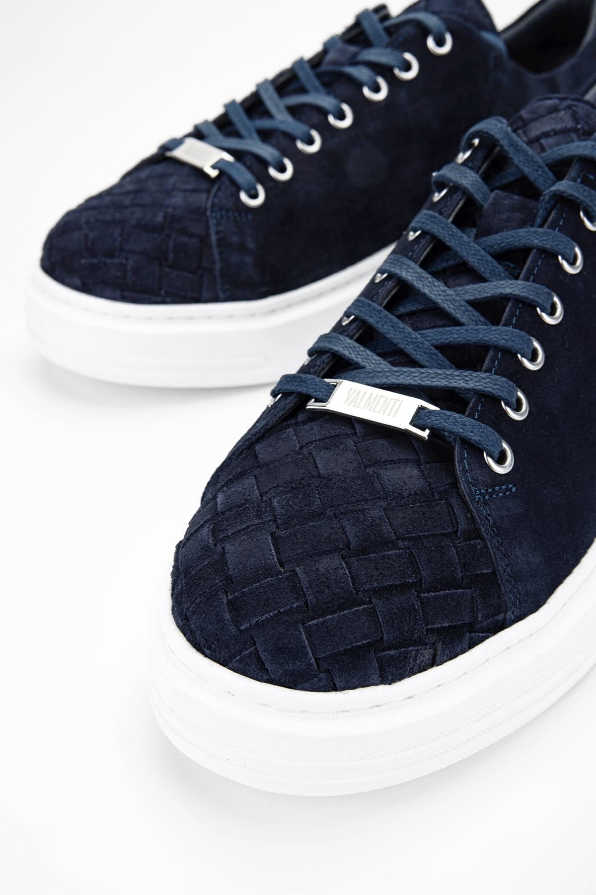 Valmenti Erkek Hakiki Deri Lacivert Süet Sneakers & Spor Ayakkabı