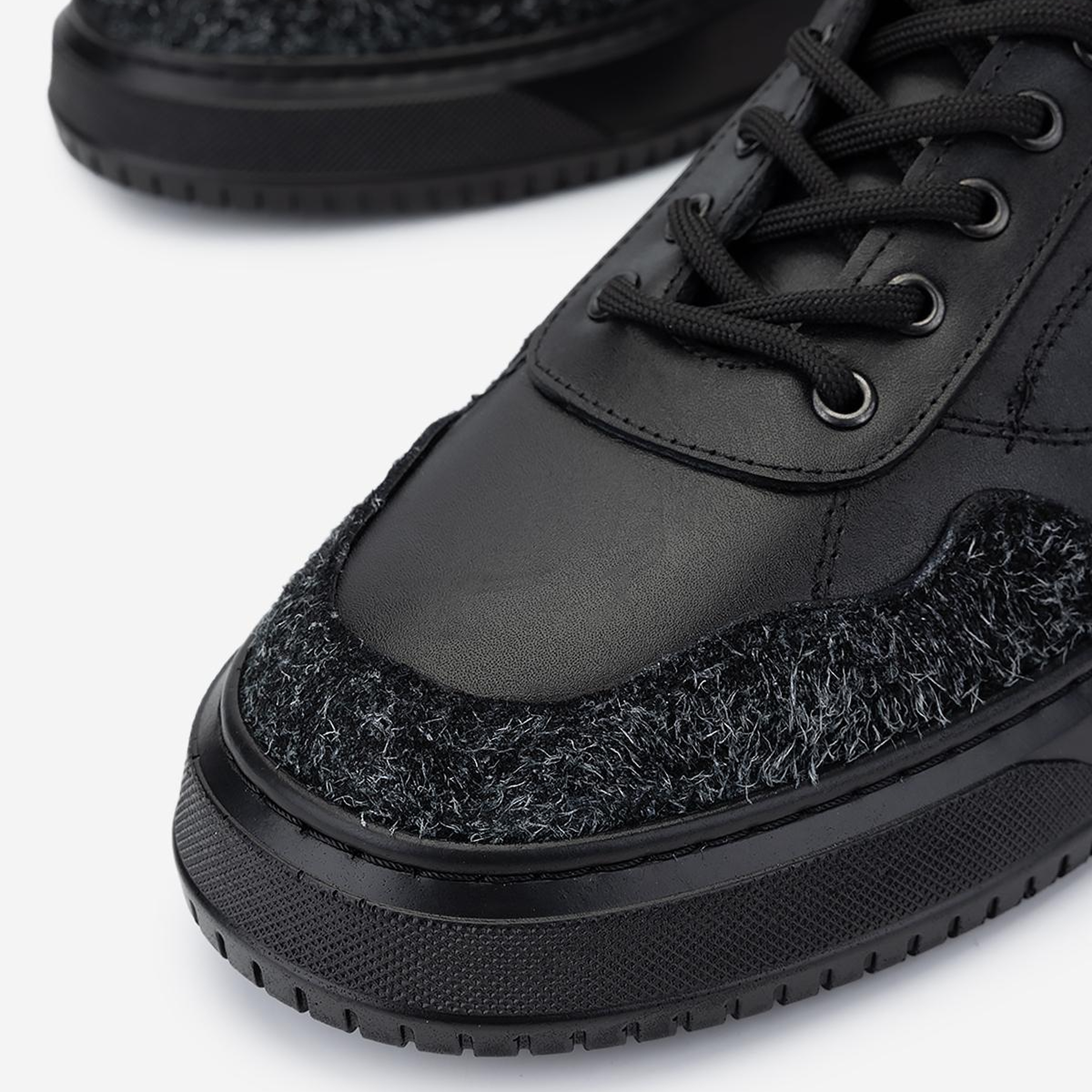 Valmenti Erkek Hakiki Deri Siyah Sneakers & Spor Ayakkabı