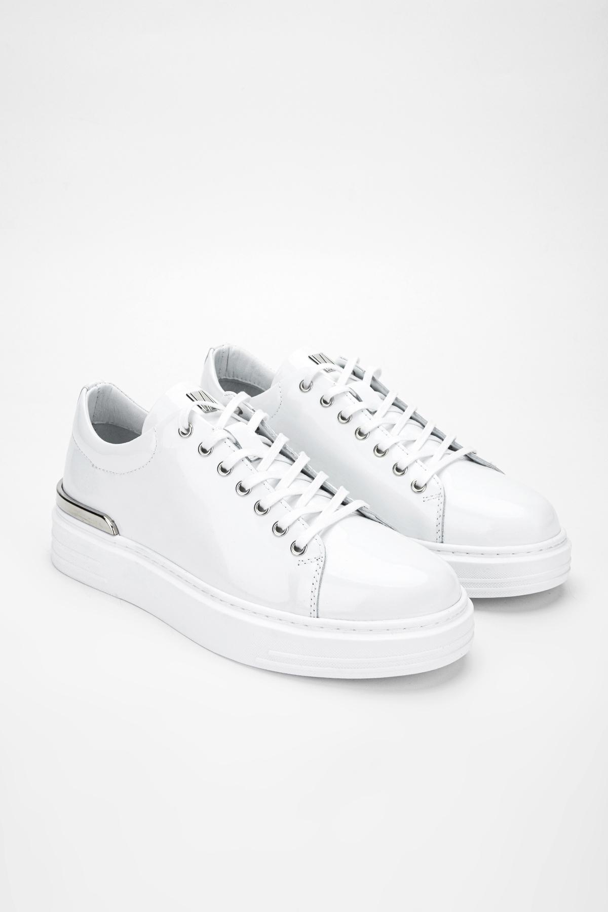 Valmenti Erkek Hakiki Deri Beyaz Sneakers & Spor Ayakkabı