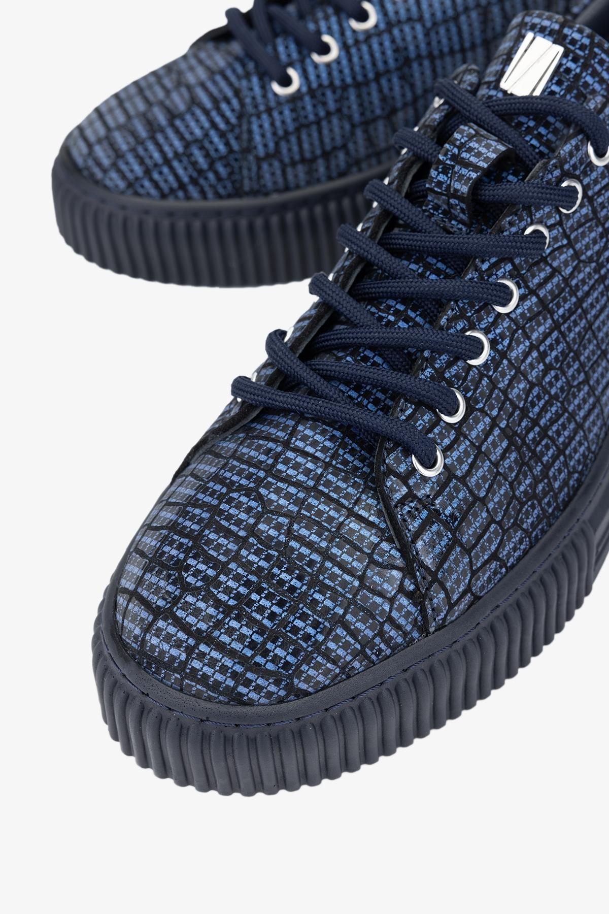 Valmenti Erkek Hakiki Deri Lacivert Sneakers & Spor Ayakkabı