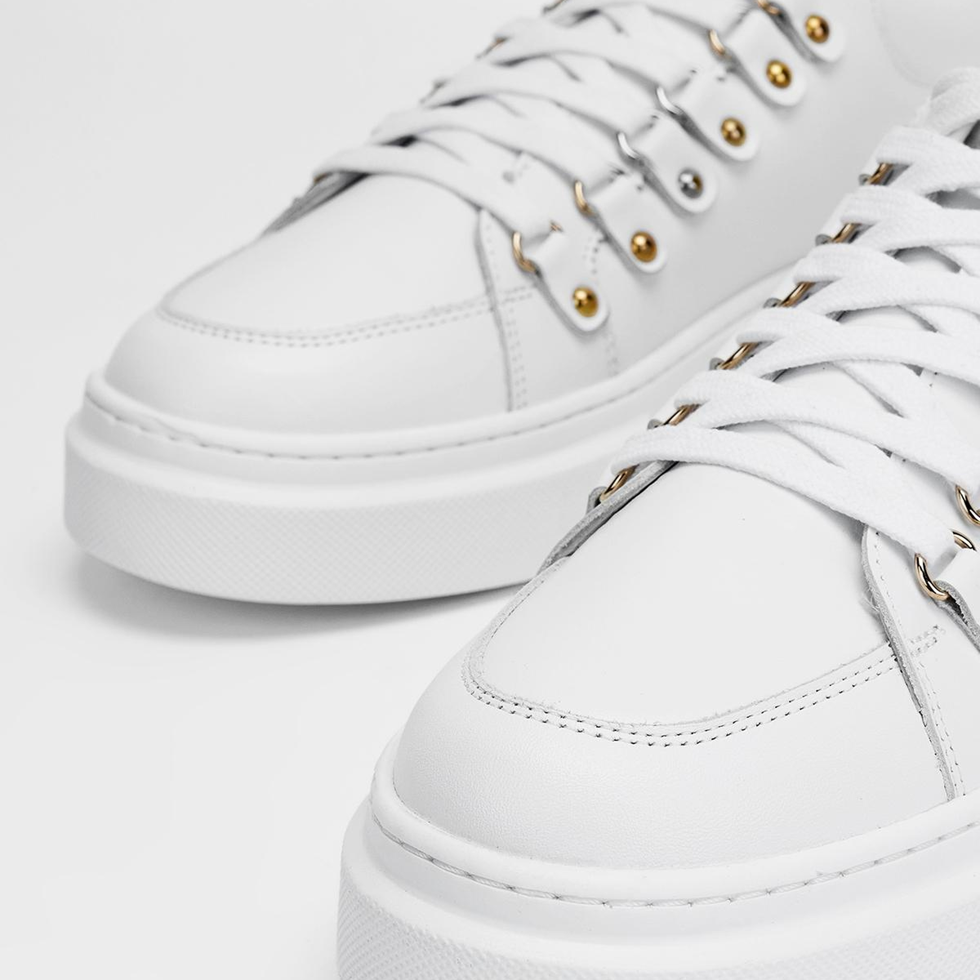 Valmenti Erkek Hakiki Deri Beyaz Sneakers & Spor Ayakkabı