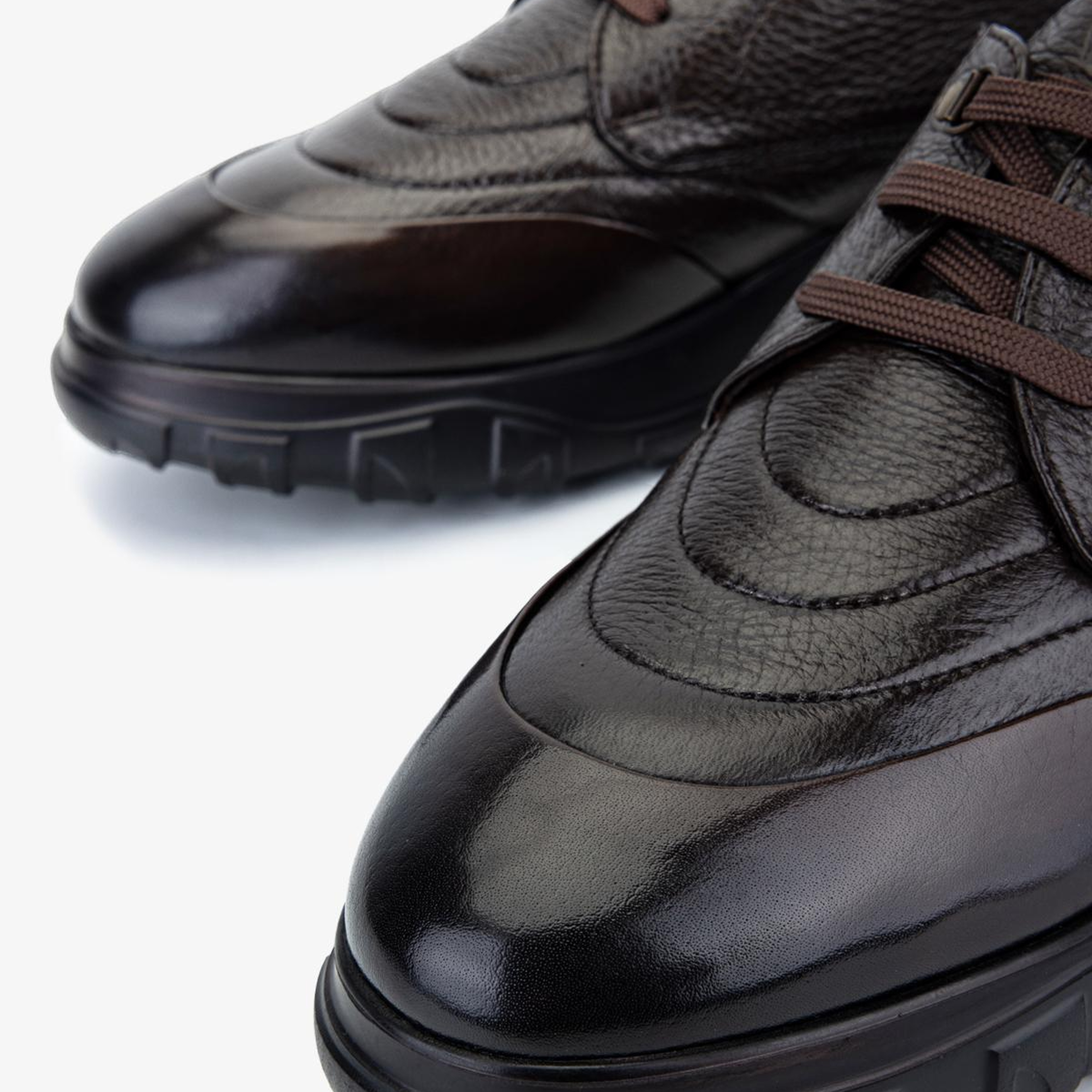 Valmenti Erkek Hakiki Deri Kahverengi Sneakers & Spor Ayakkabı