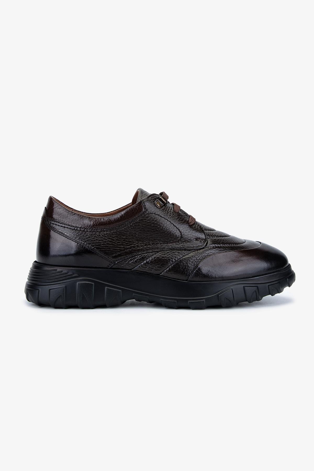 Valmenti Erkek Hakiki Deri Kahverengi Sneakers & Spor Ayakkabı