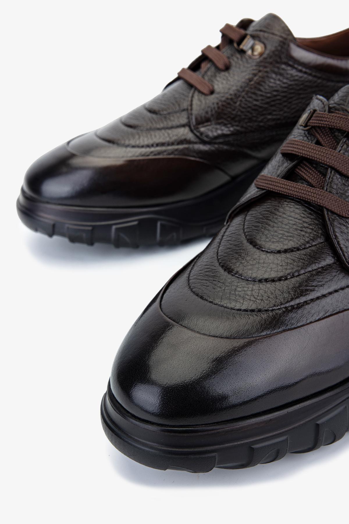 Valmenti Erkek Hakiki Deri Kahverengi Sneakers & Spor Ayakkabı