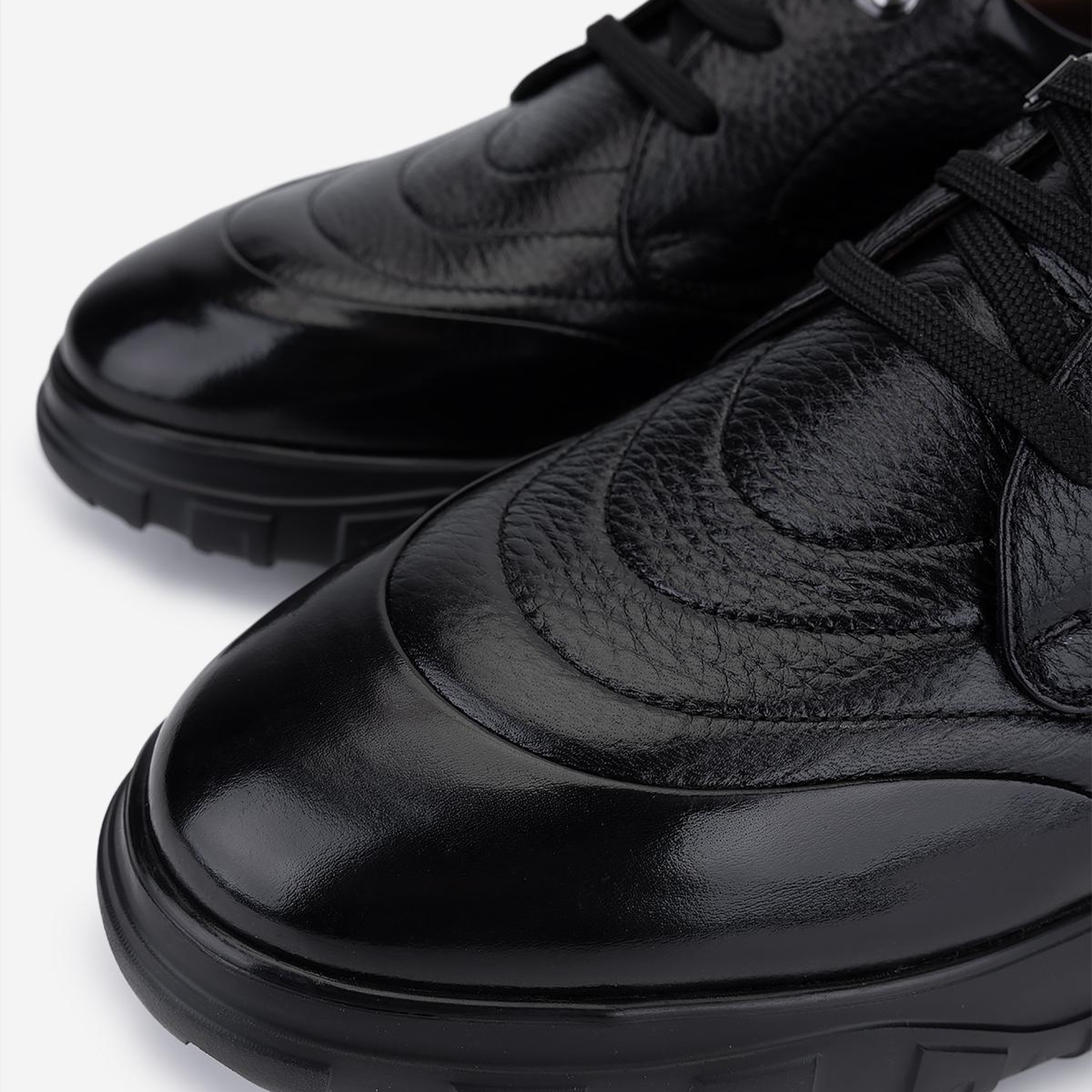 Valmenti Erkek Hakiki Deri Siyah Sneakers & Spor Ayakkabı