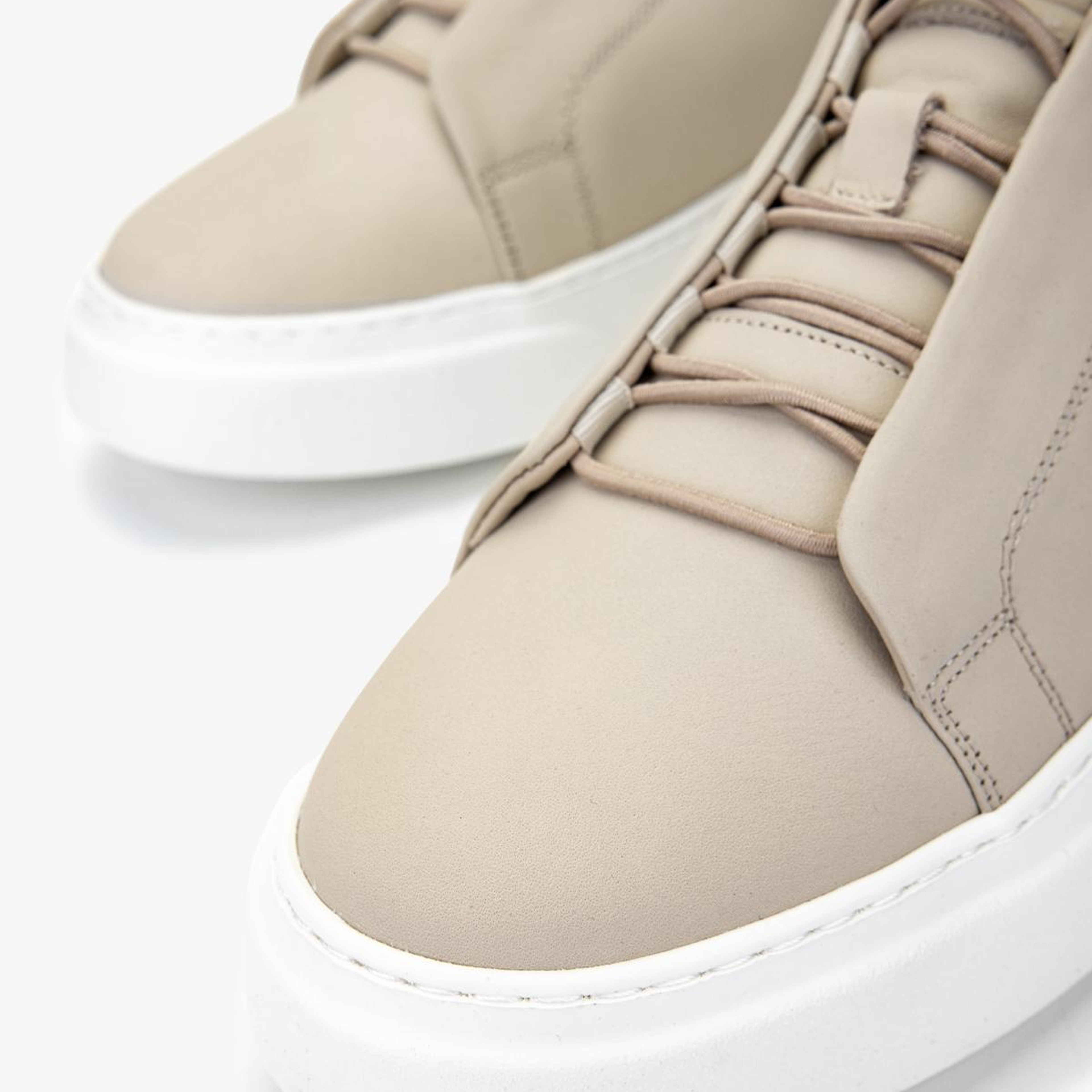 Valmenti Erkek Hakiki Deri Bej Sneakers & Spor Ayakkabı