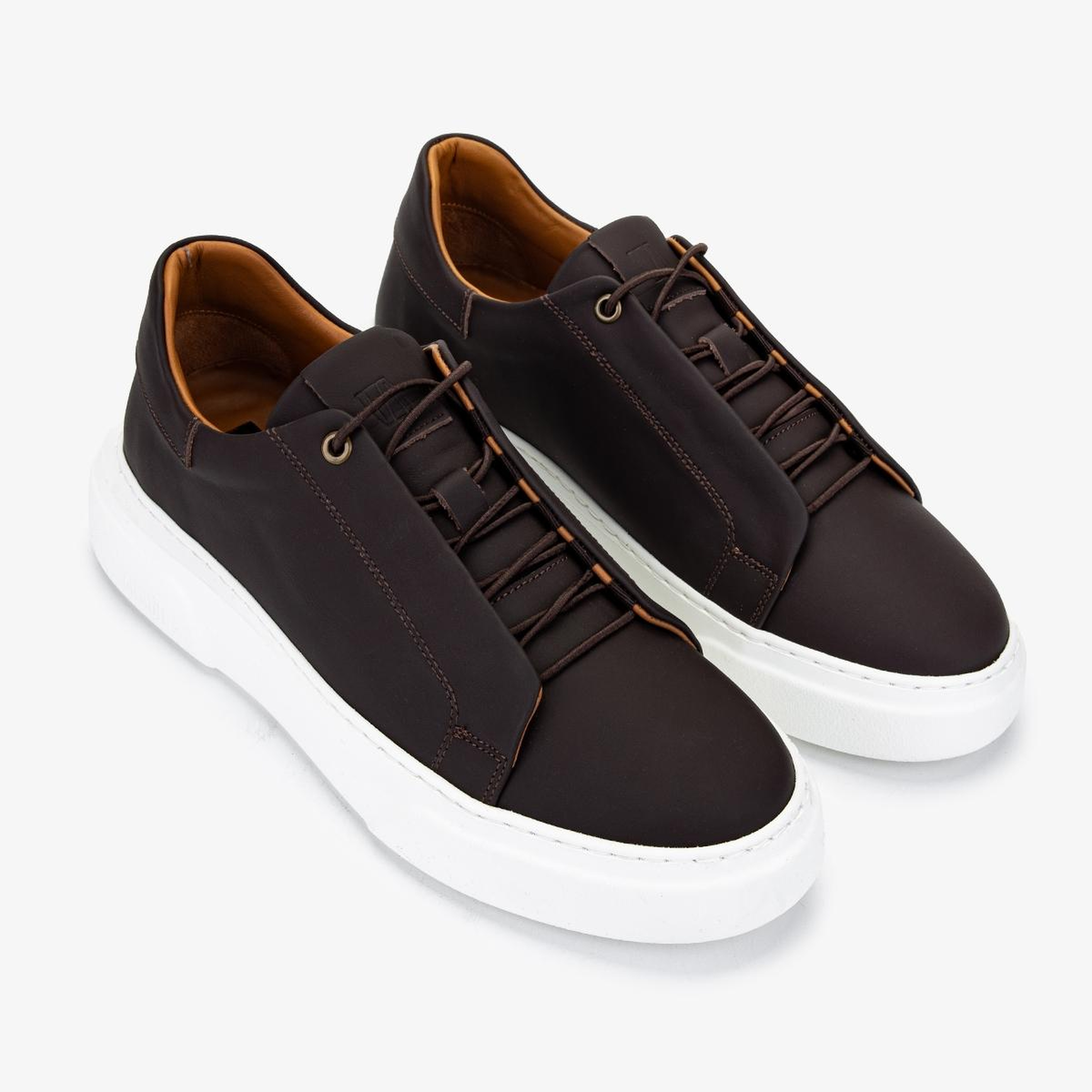 Valmenti Erkek Hakiki Deri Kahverengi Sneakers & Spor Ayakkabı