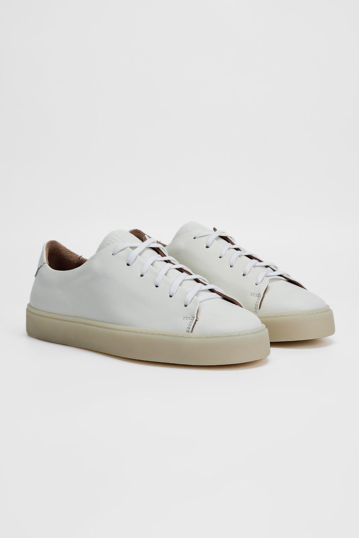 Valmenti Erkek Hakiki Deri Beyaz Sneakers & Spor Ayakkabı