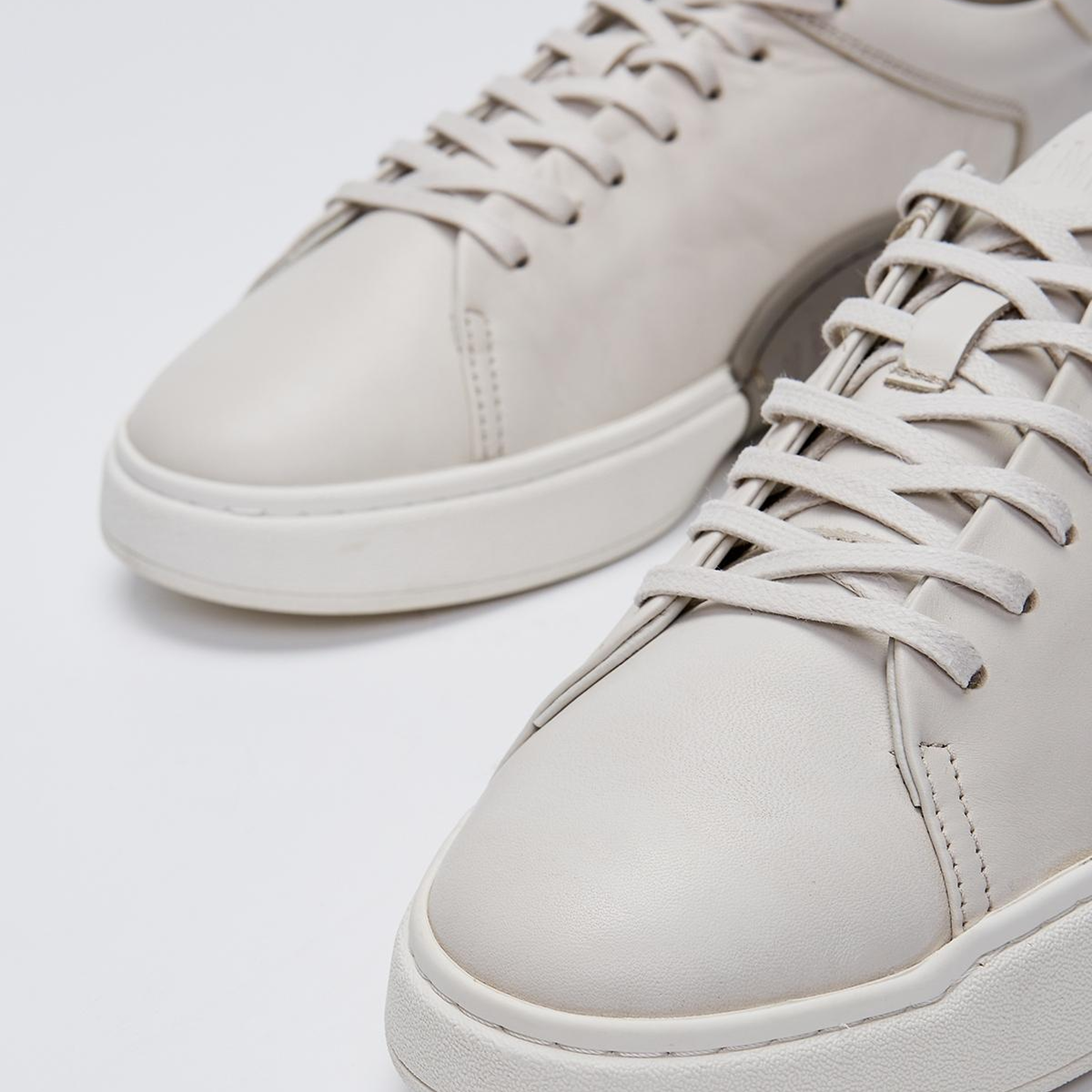 Valmenti Erkek Hakiki Deri Bej Sneakers & Spor Ayakkabı