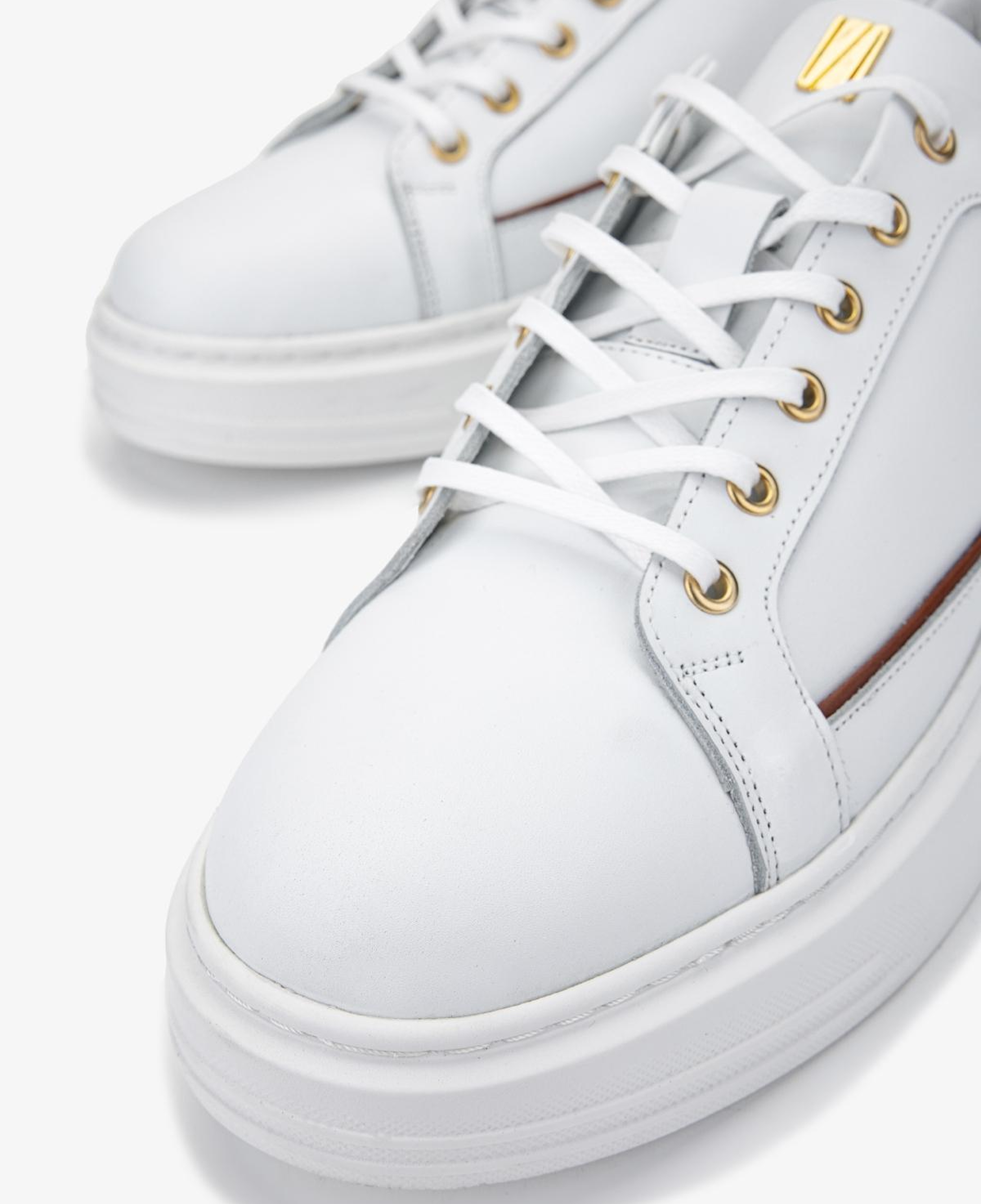 Valmenti Erkek Hakiki Deri Beyaz Sneakers & Spor Ayakkabı