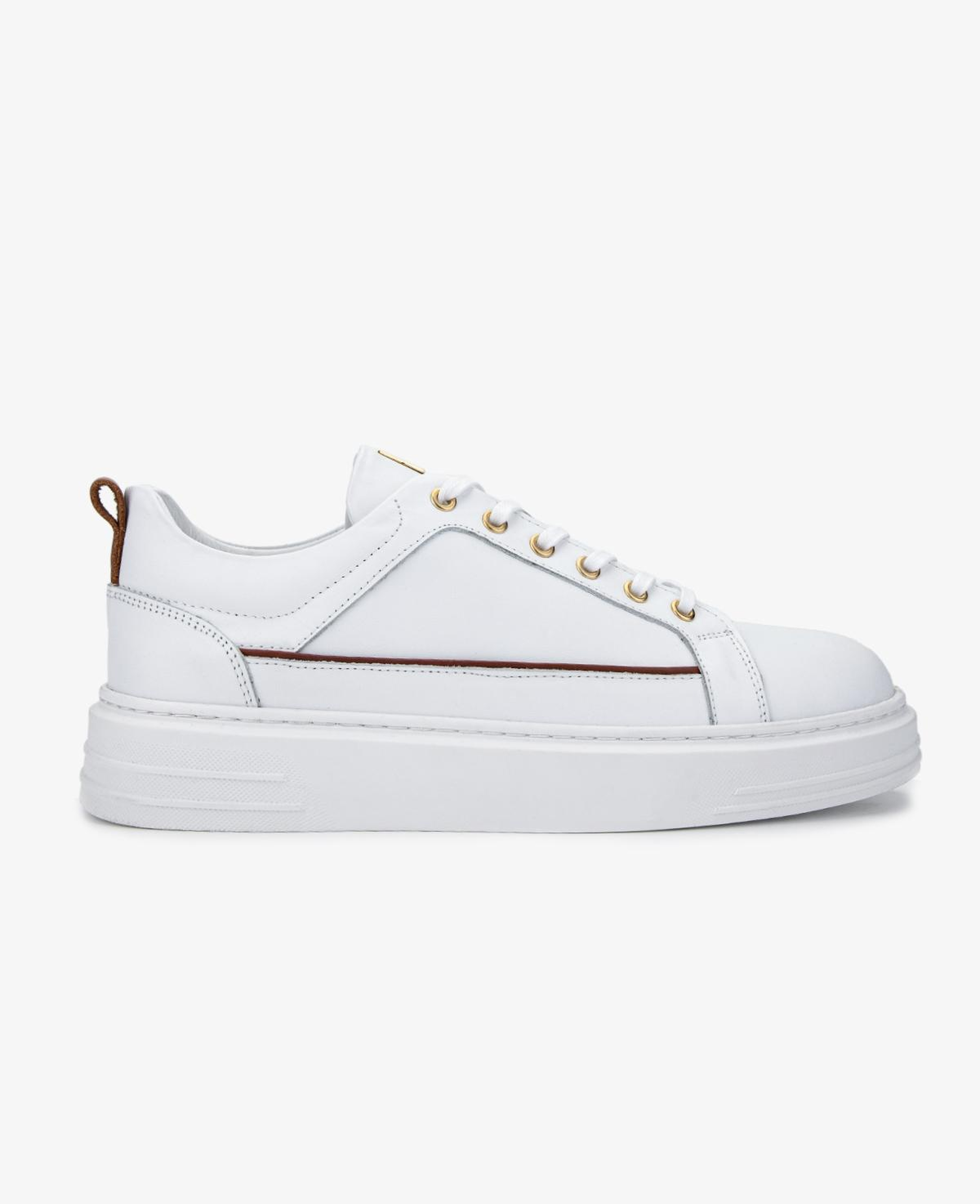 Valmenti Erkek Hakiki Deri Beyaz Sneakers & Spor Ayakkabı