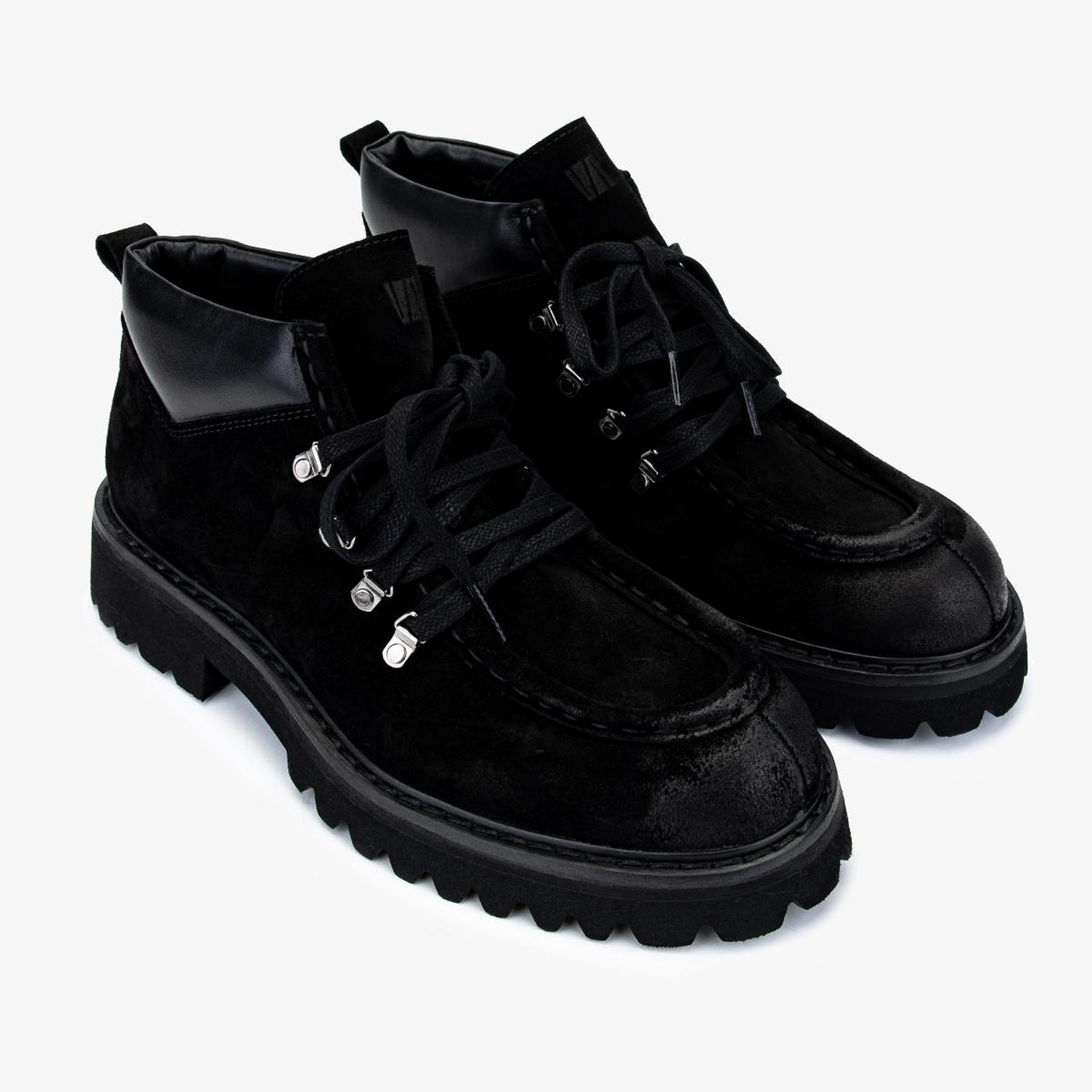 Valmenti Erkek Süet Deri Siyah Süet Bot Ayakkabı