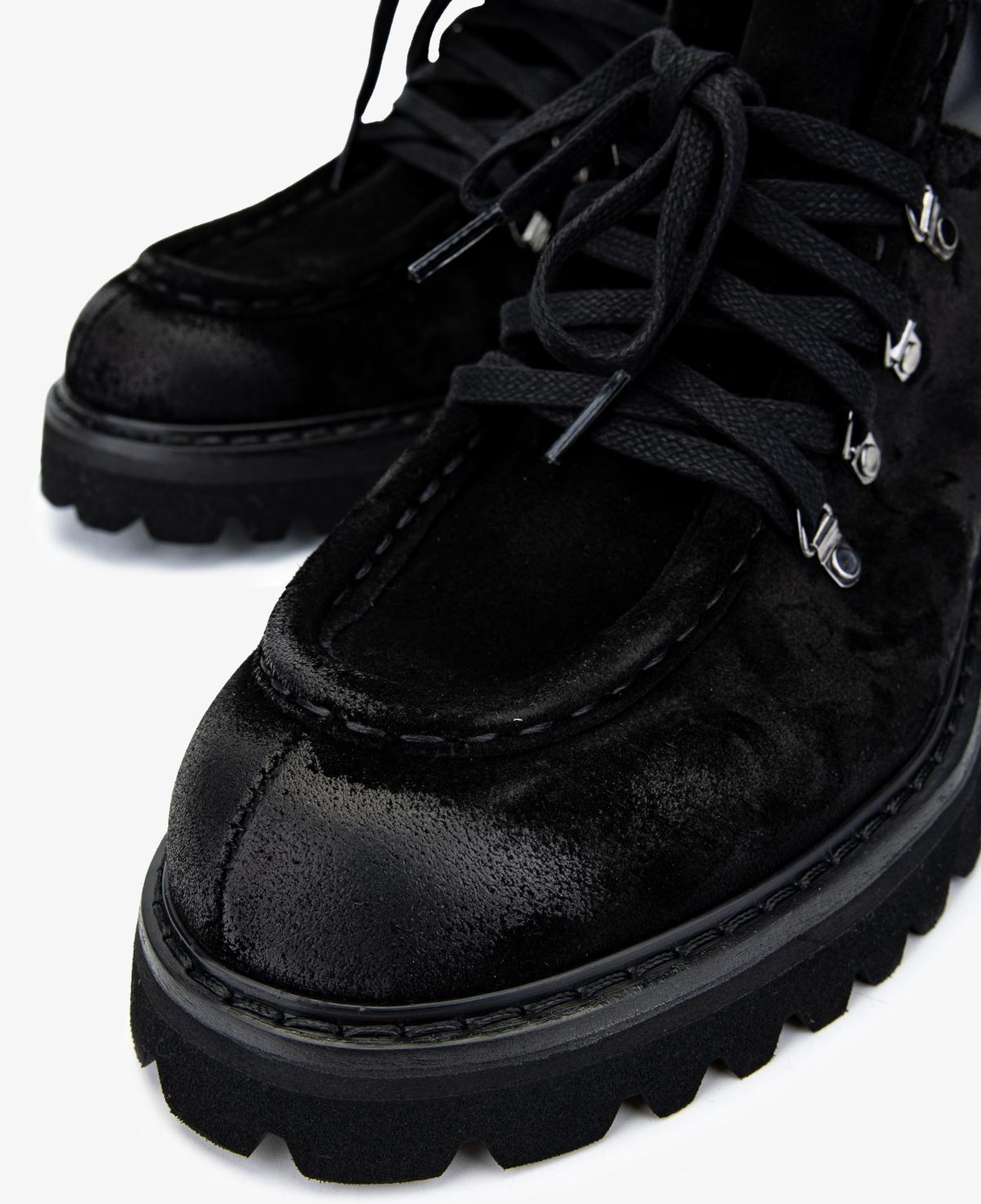 Valmenti Erkek Süet Deri Siyah Süet Bot Ayakkabı