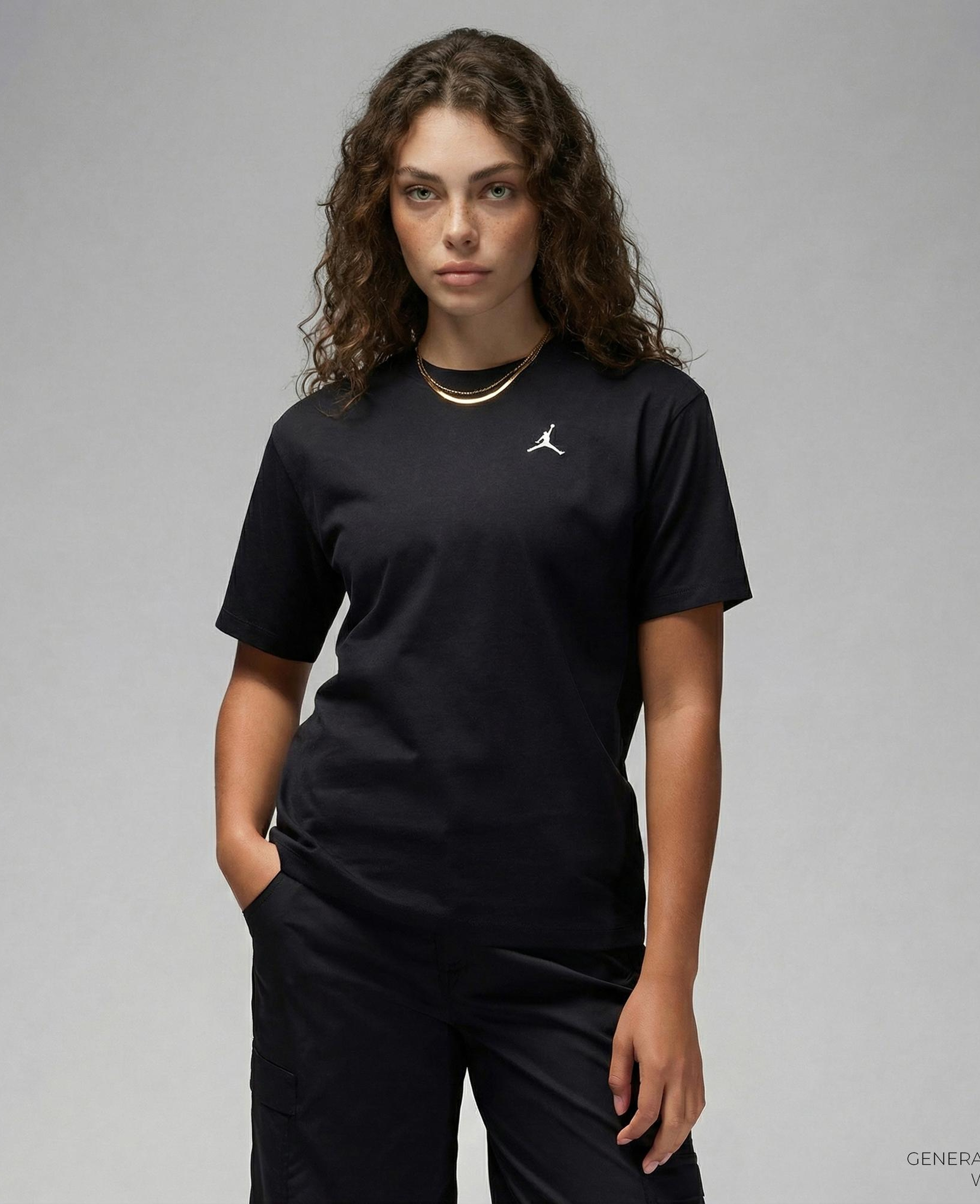 Jordan Essentials Kadın Siyah T-Shirt