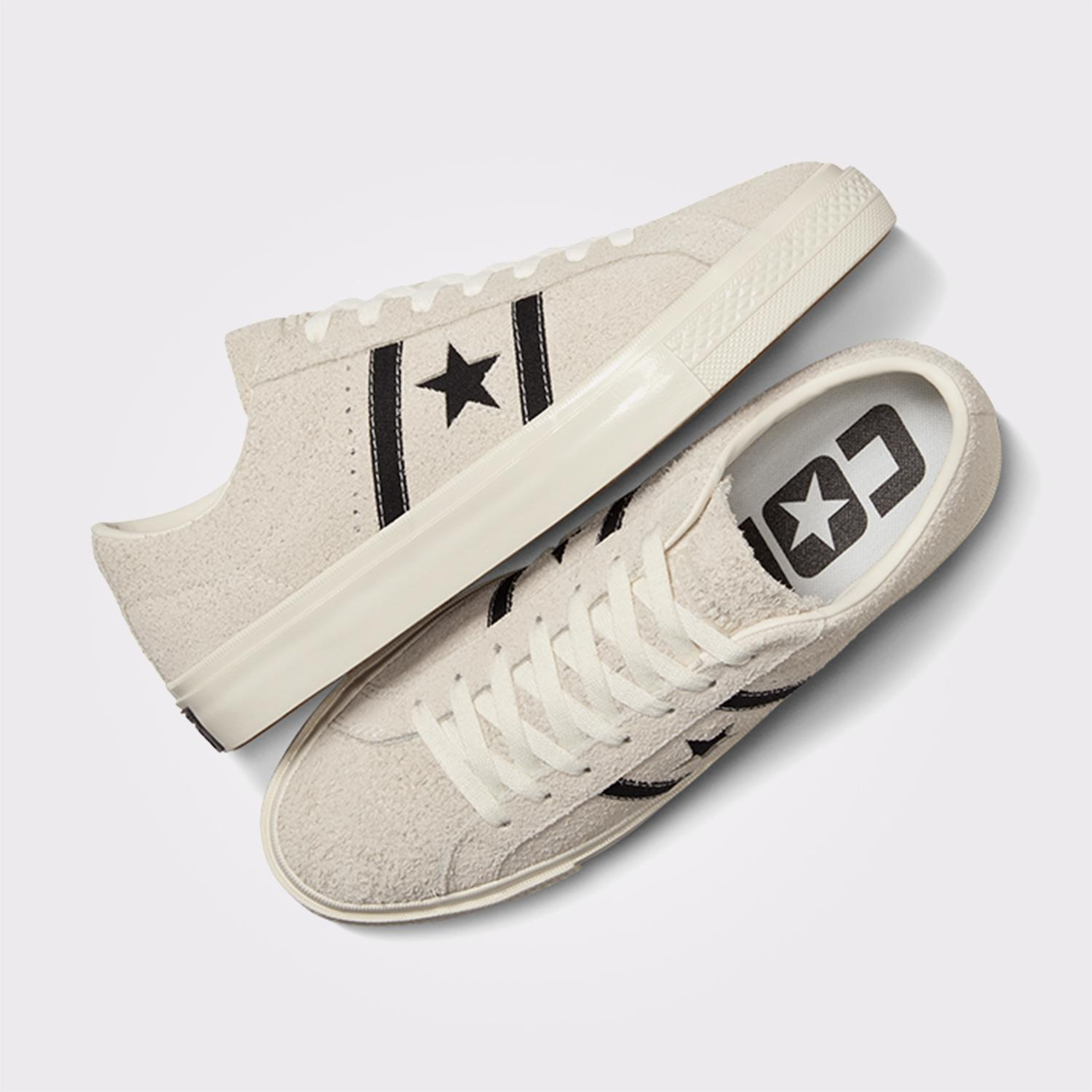 Converse One Star Academy Pro Unisex Krem Süet Sneaker