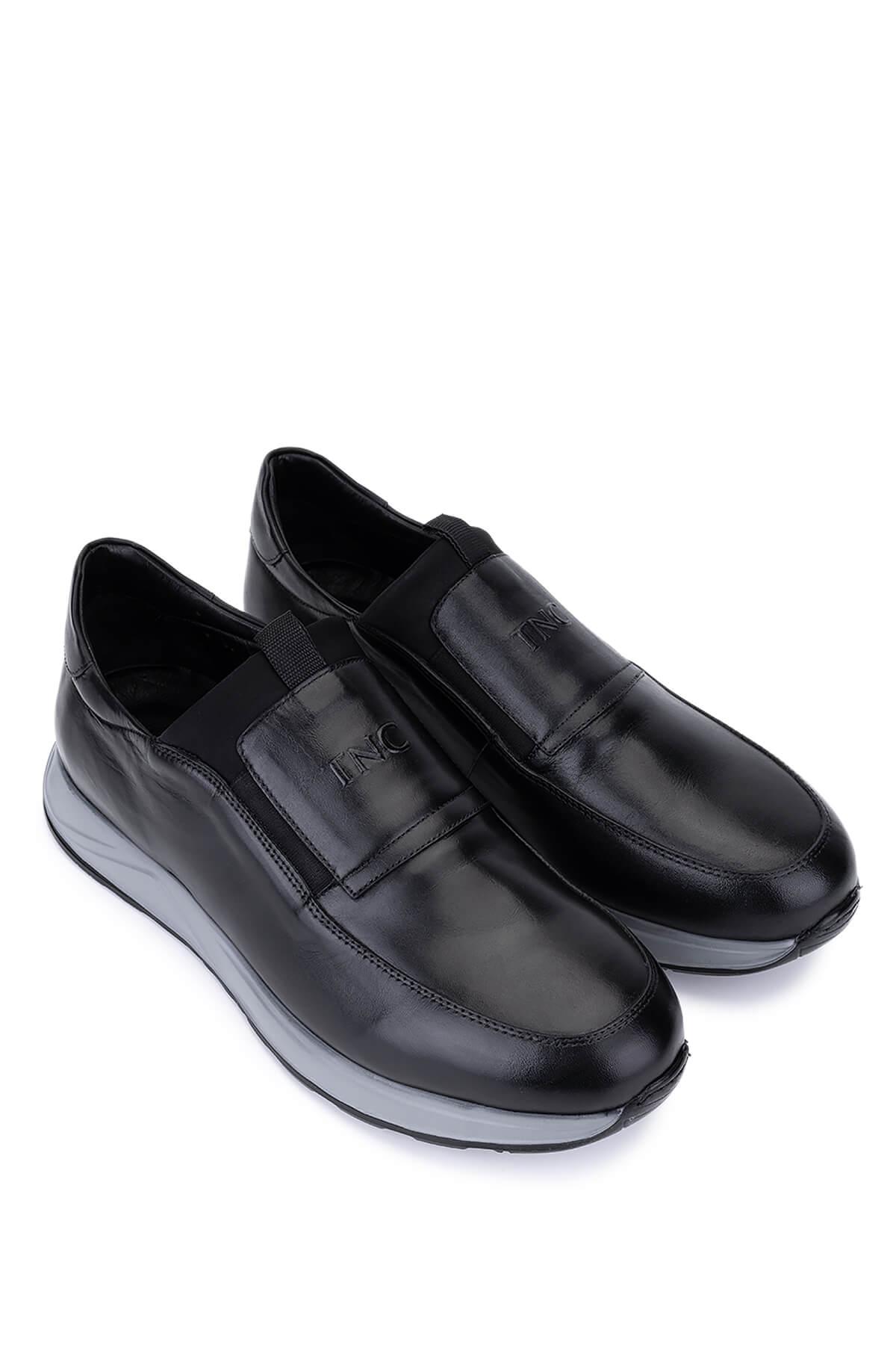 Tamer Tanca Erkek Hakiki Deri Siyah Sneakers & Spor Ayakkabı