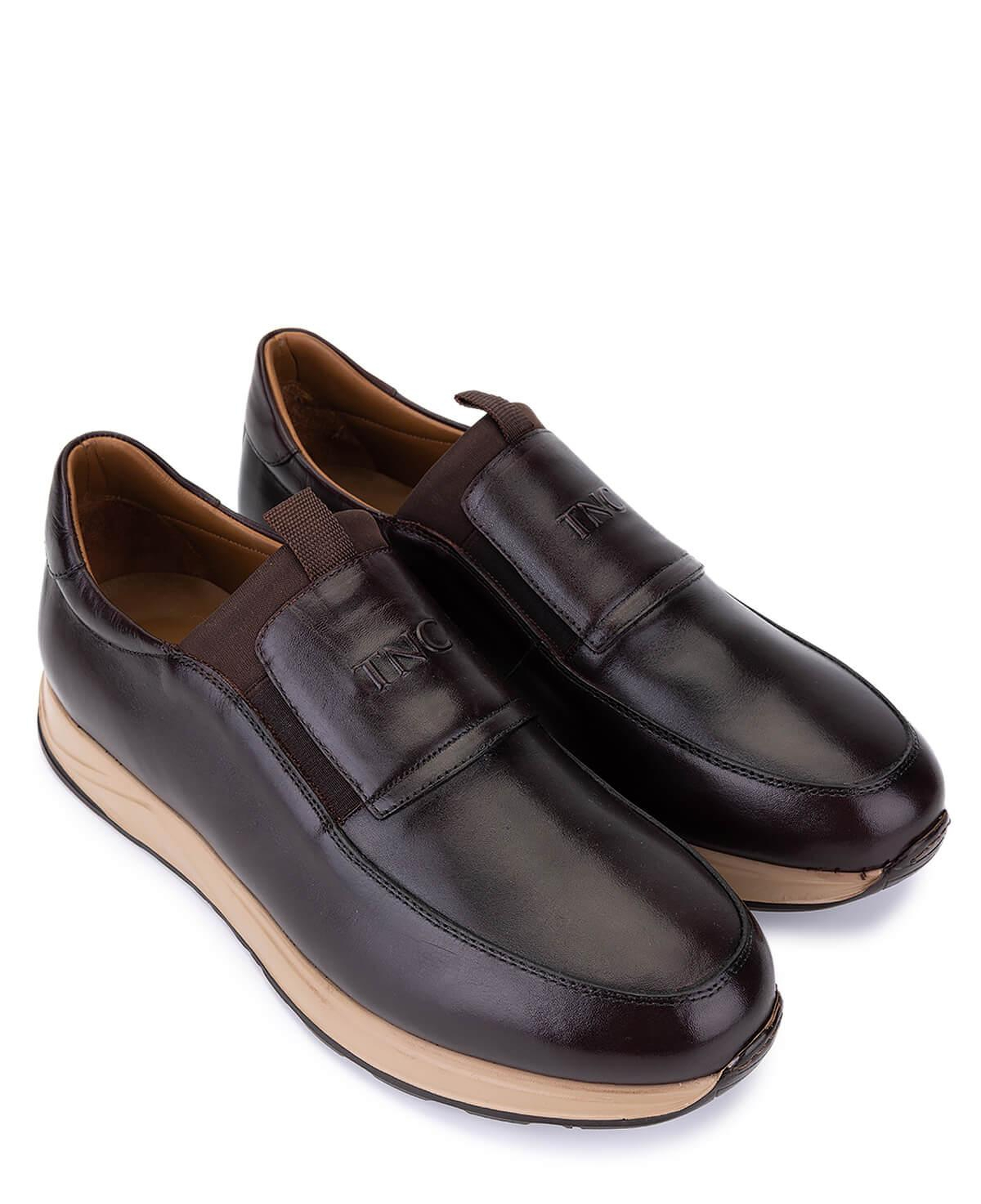 Tamer Tanca Erkek Hakiki Deri Kahverengi Sneakers & Spor Ayakkabı