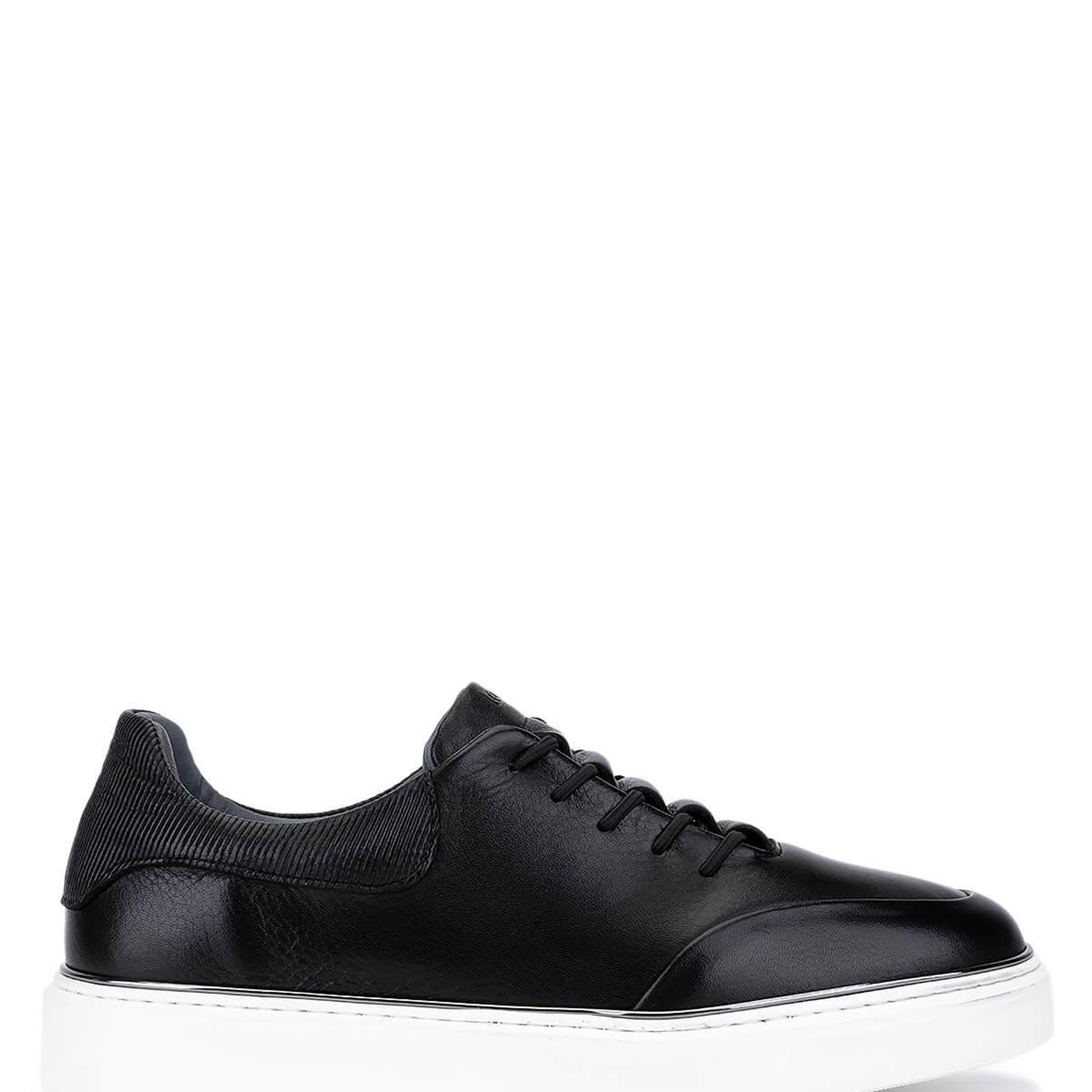 Tamer Tanca Erkek Hakiki Deri Siyah Sneakers & Spor Ayakkabı