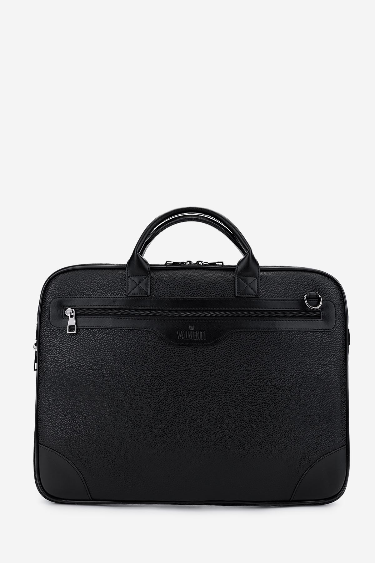 Valmenti Erkek Suni Deri Siyah Floter Evrak Çantası