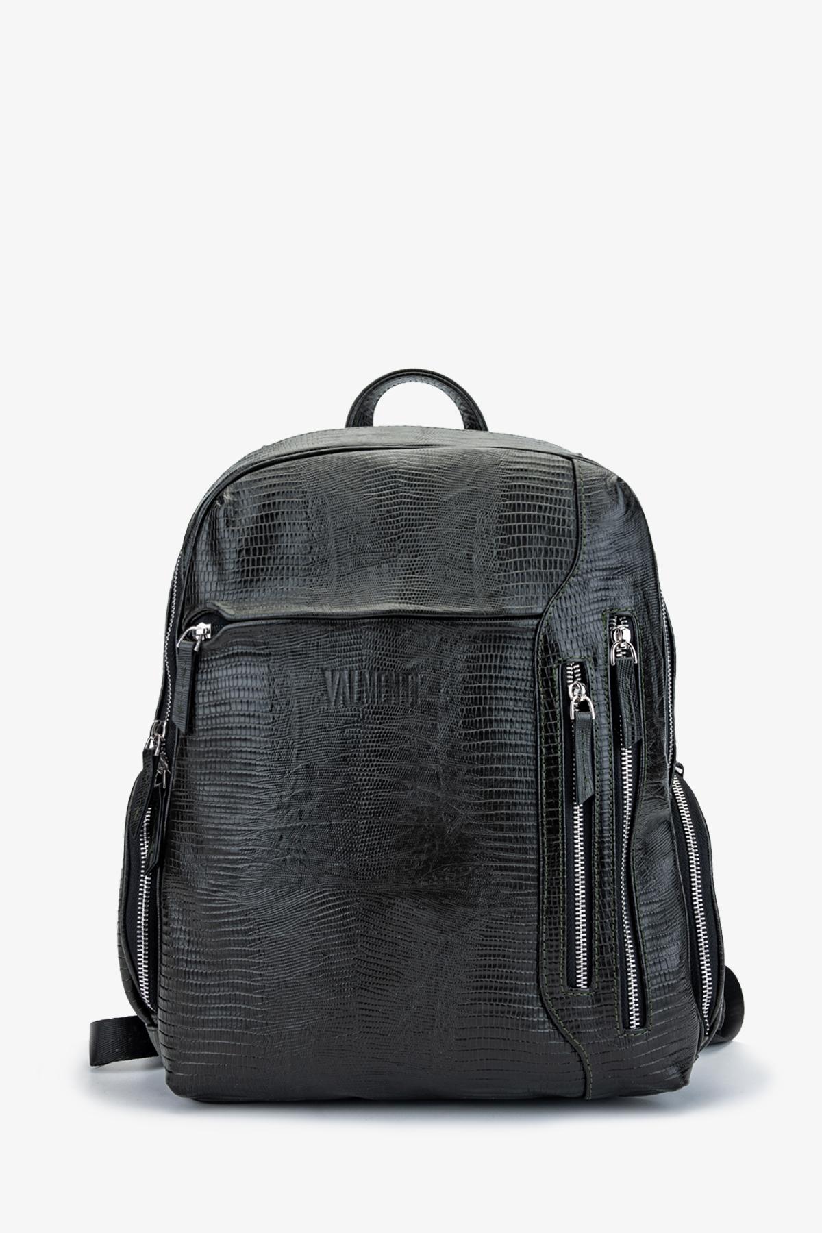 Valmenti Erkek Hakiki Deri Yeşil Sırt Çantası