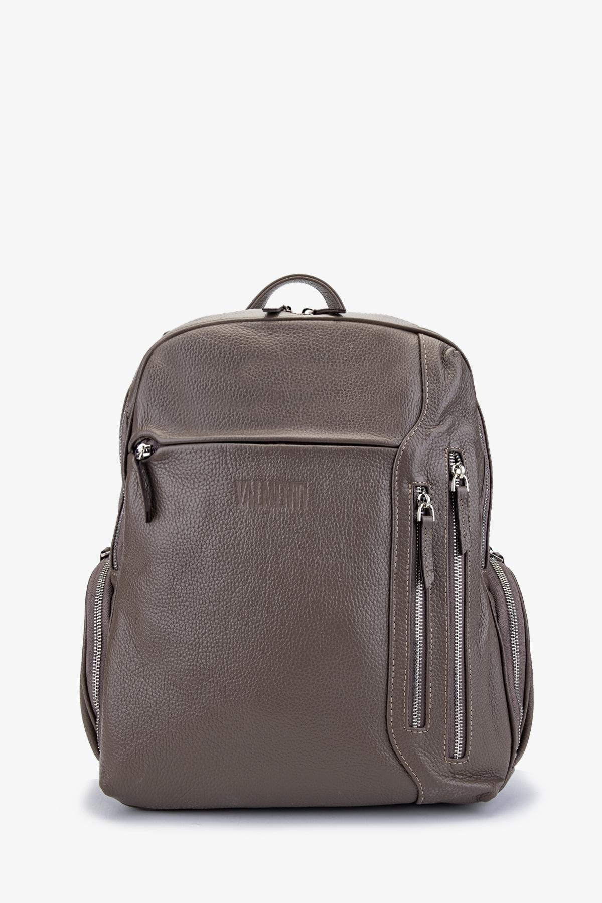 Valmenti Erkek Hakiki Deri Vizon Floter Sırt Çantası