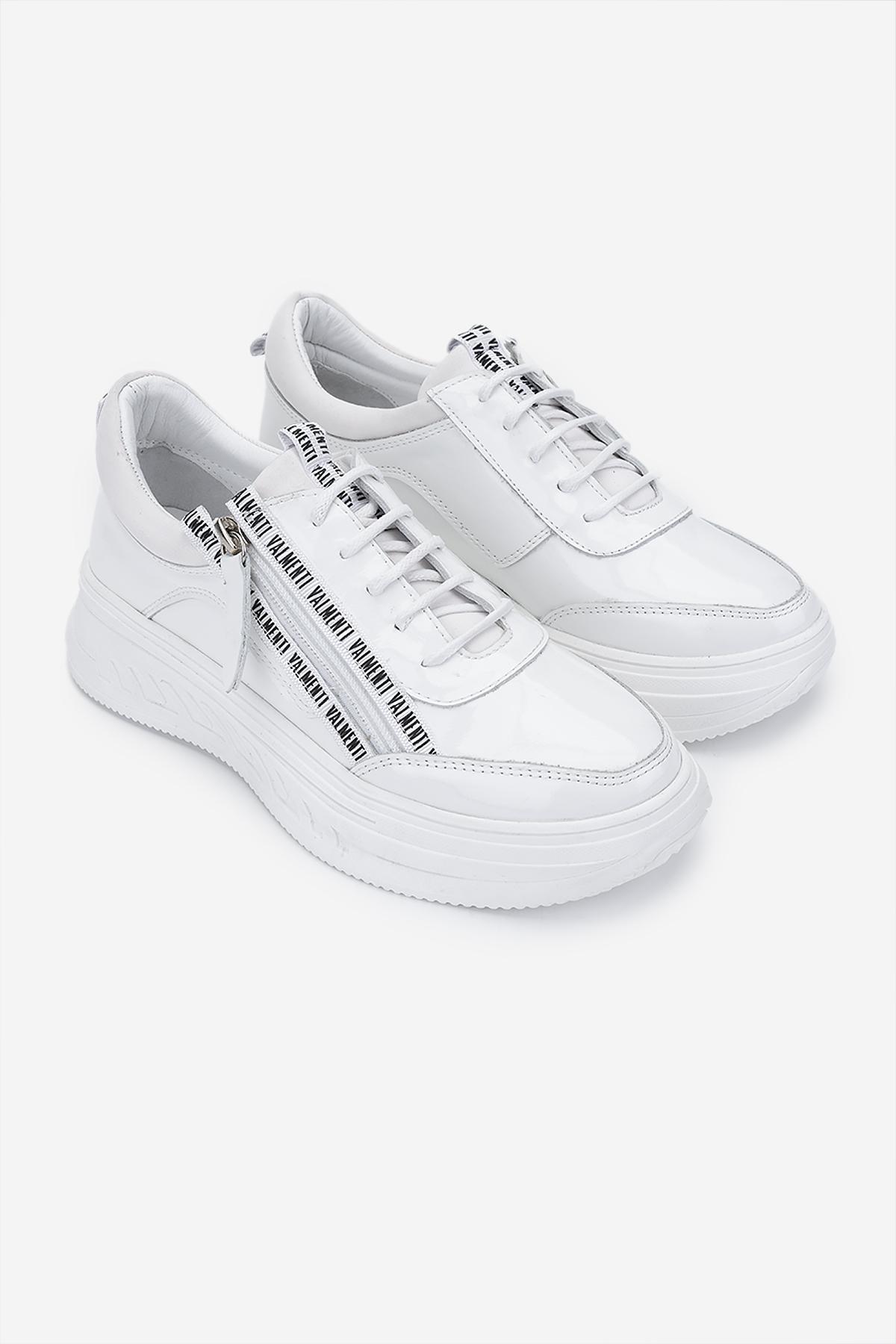 Valmenti Kadın Hakiki Deri Beyaz Sneakers & Spor Ayakkabı