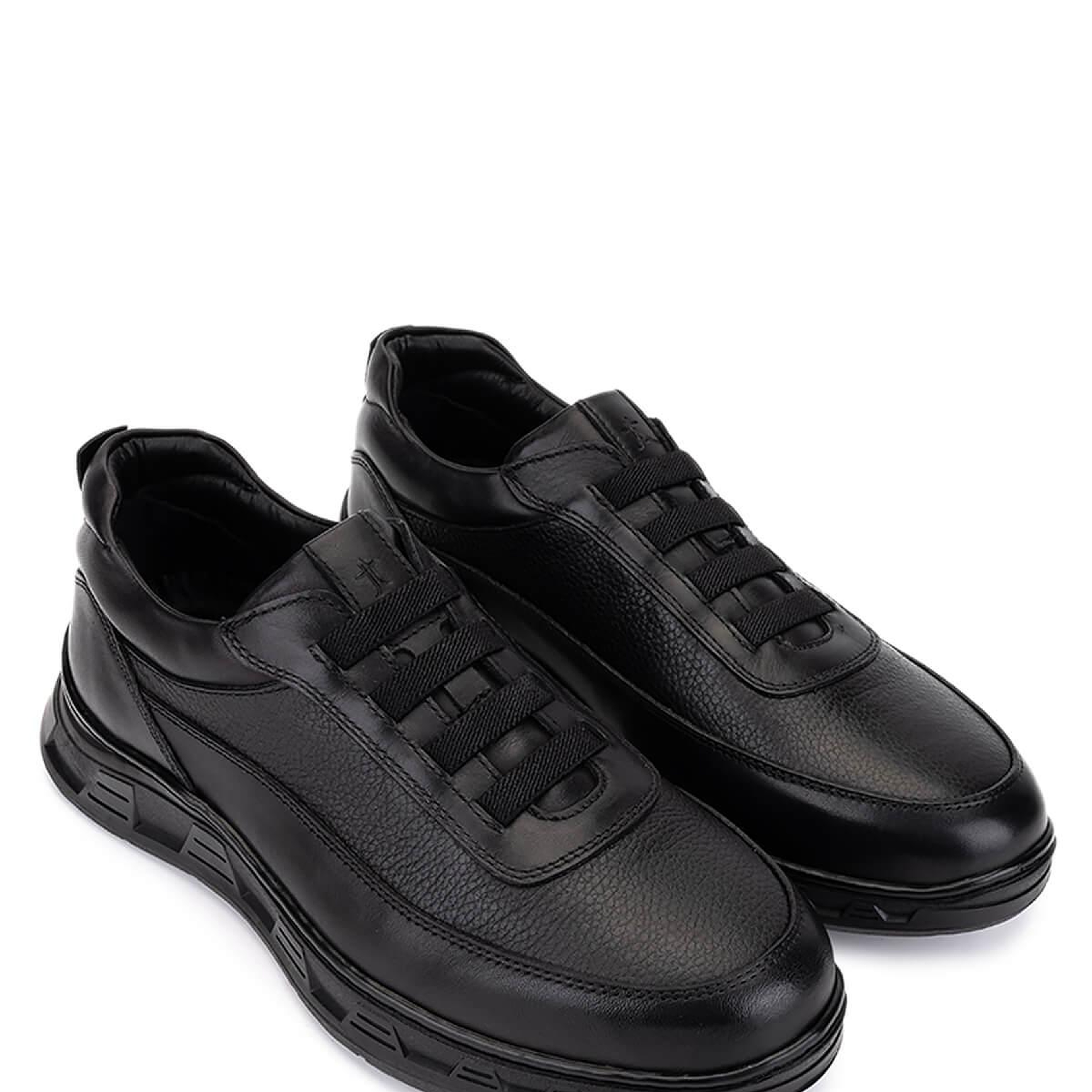 Tamer Tanca Erkek Hakiki Deri Siyah Sneakers & Spor Ayakkabı