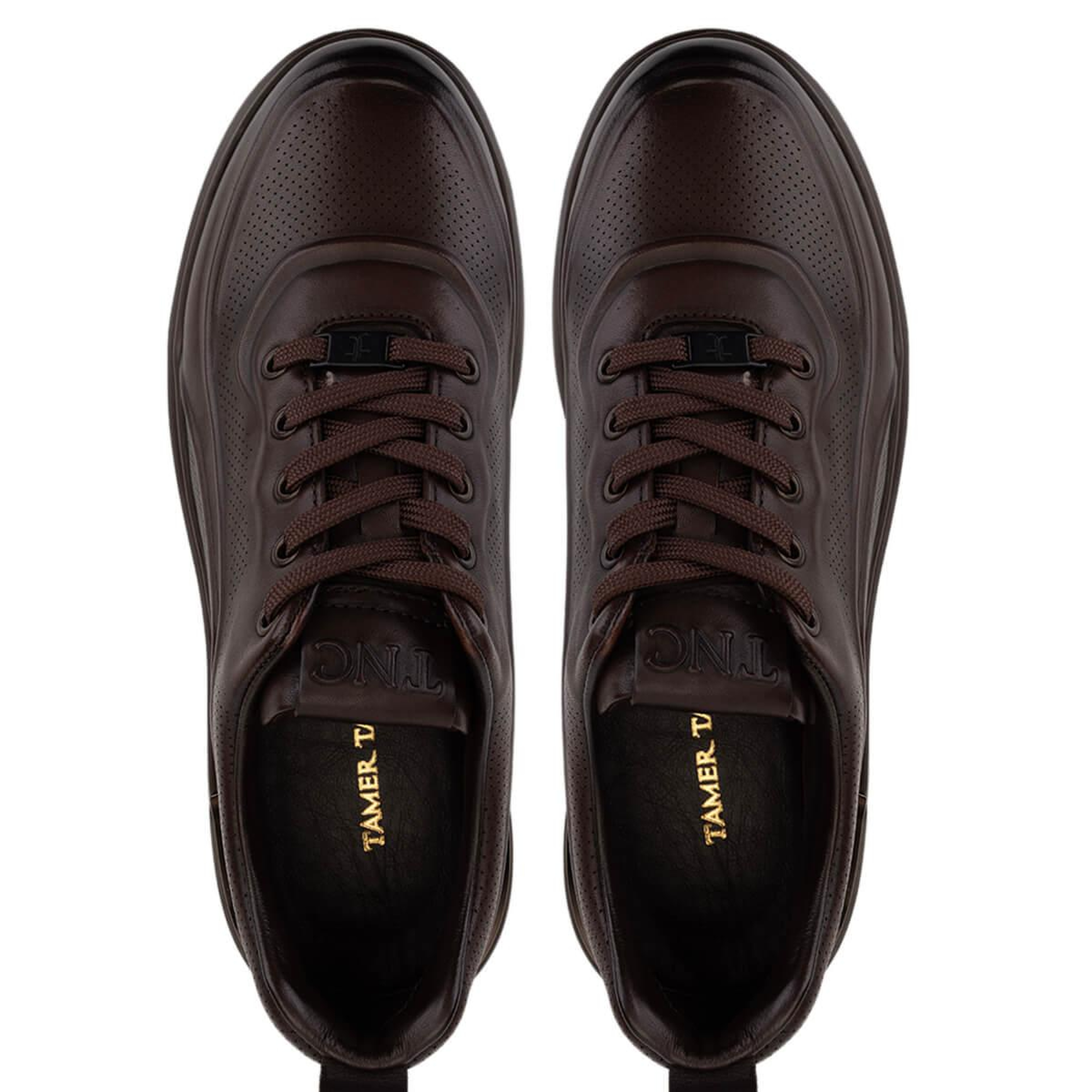 Tamer Tanca Erkek Hakiki Deri Kahverengi Sneakers & Spor Ayakkabı